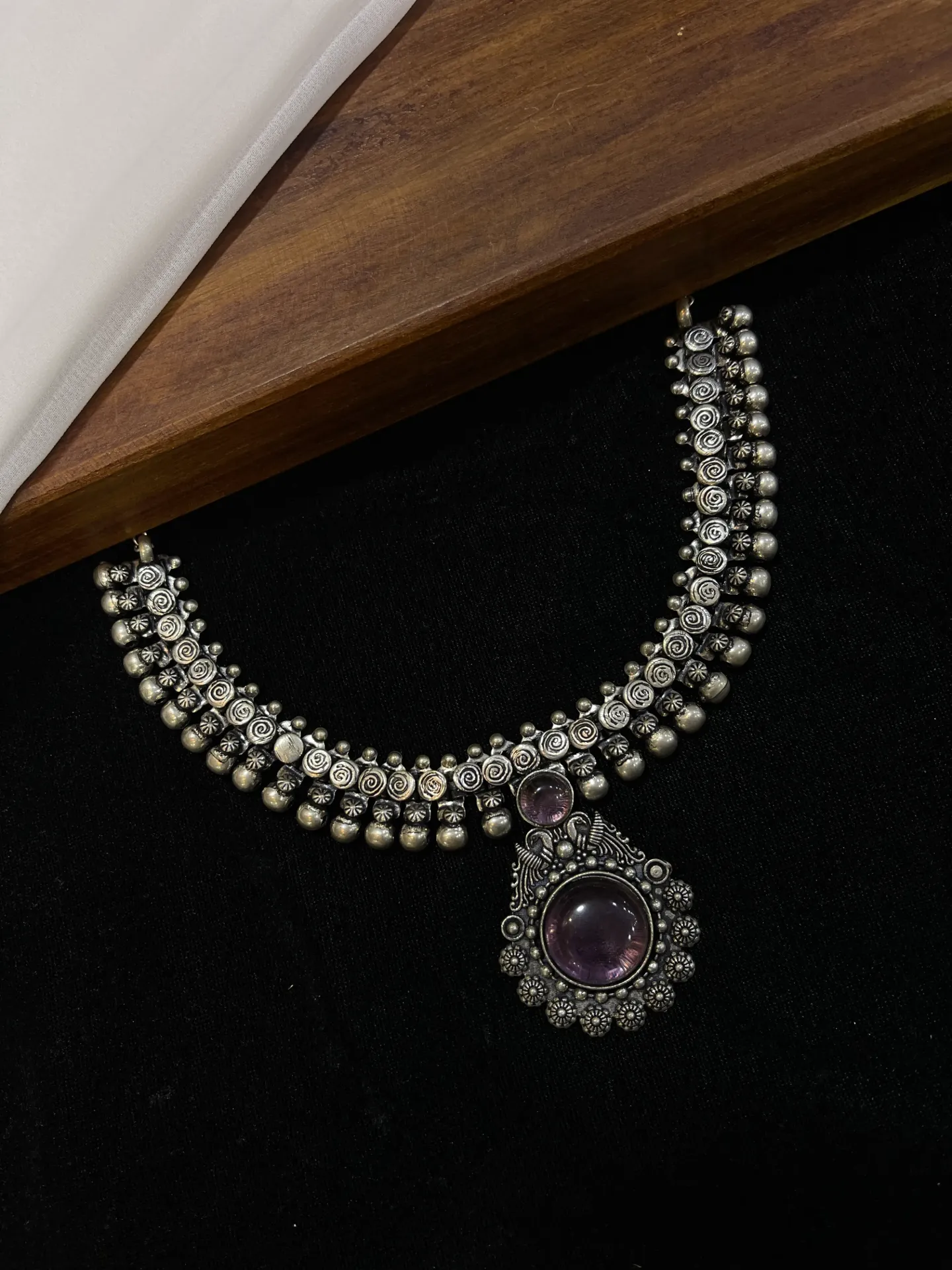 Peacock Design Oxi Necklace-N61