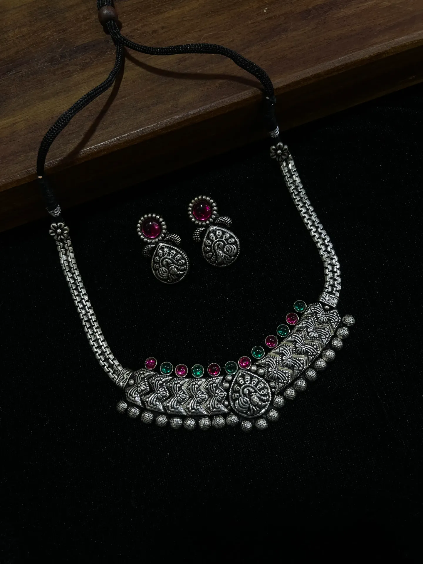 [Necklace64] Multi Stone Oxi Necklace-N64