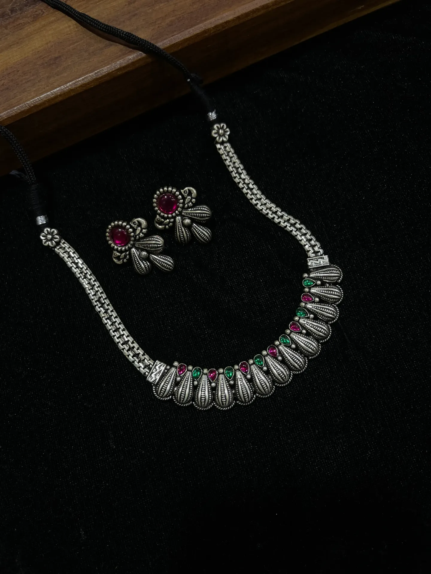 [Necklace 78] Oxi Necklace With Matching Earings -N78