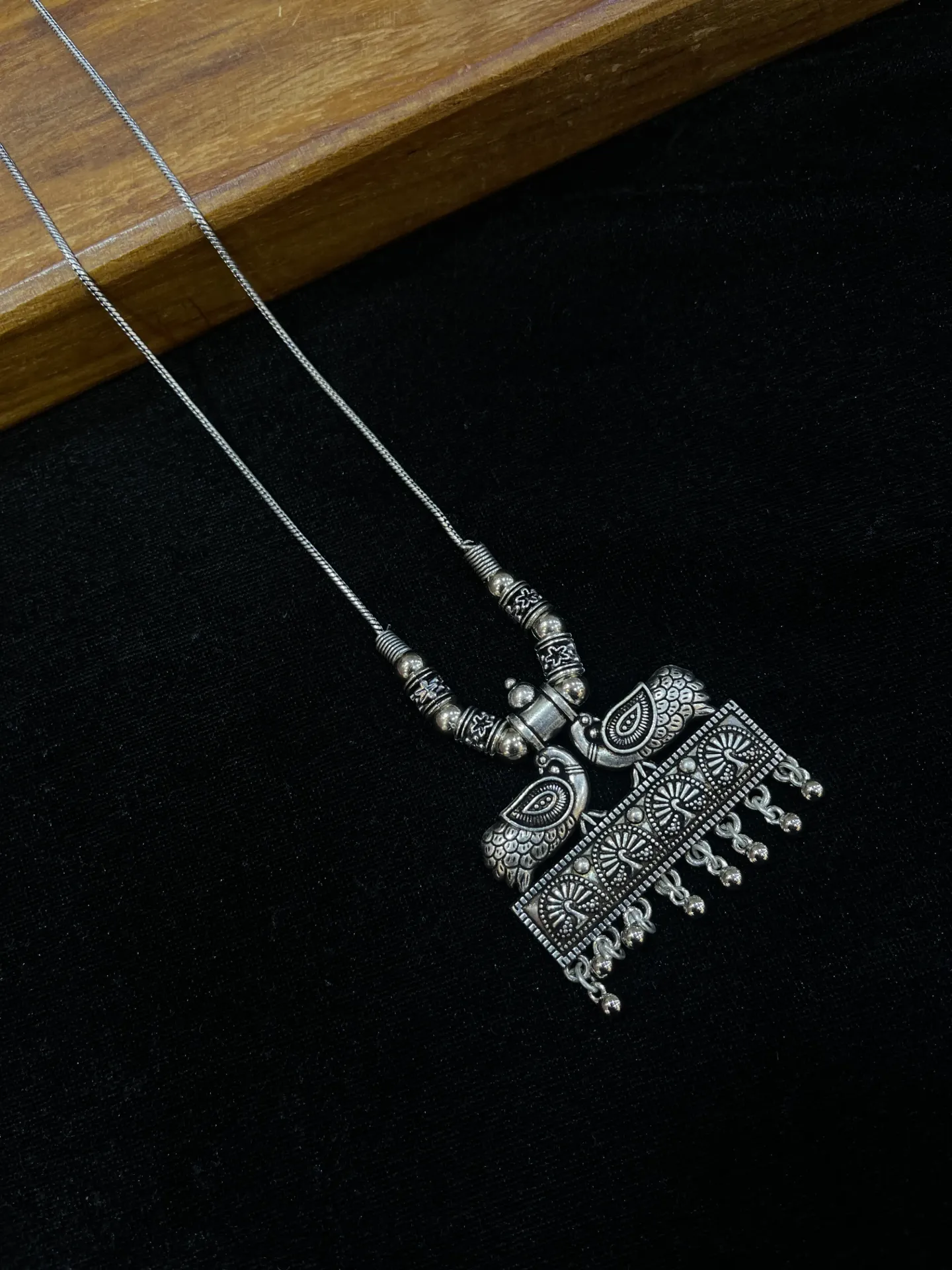 [Necklace 86] Peacock Design Oxi Chain-N86