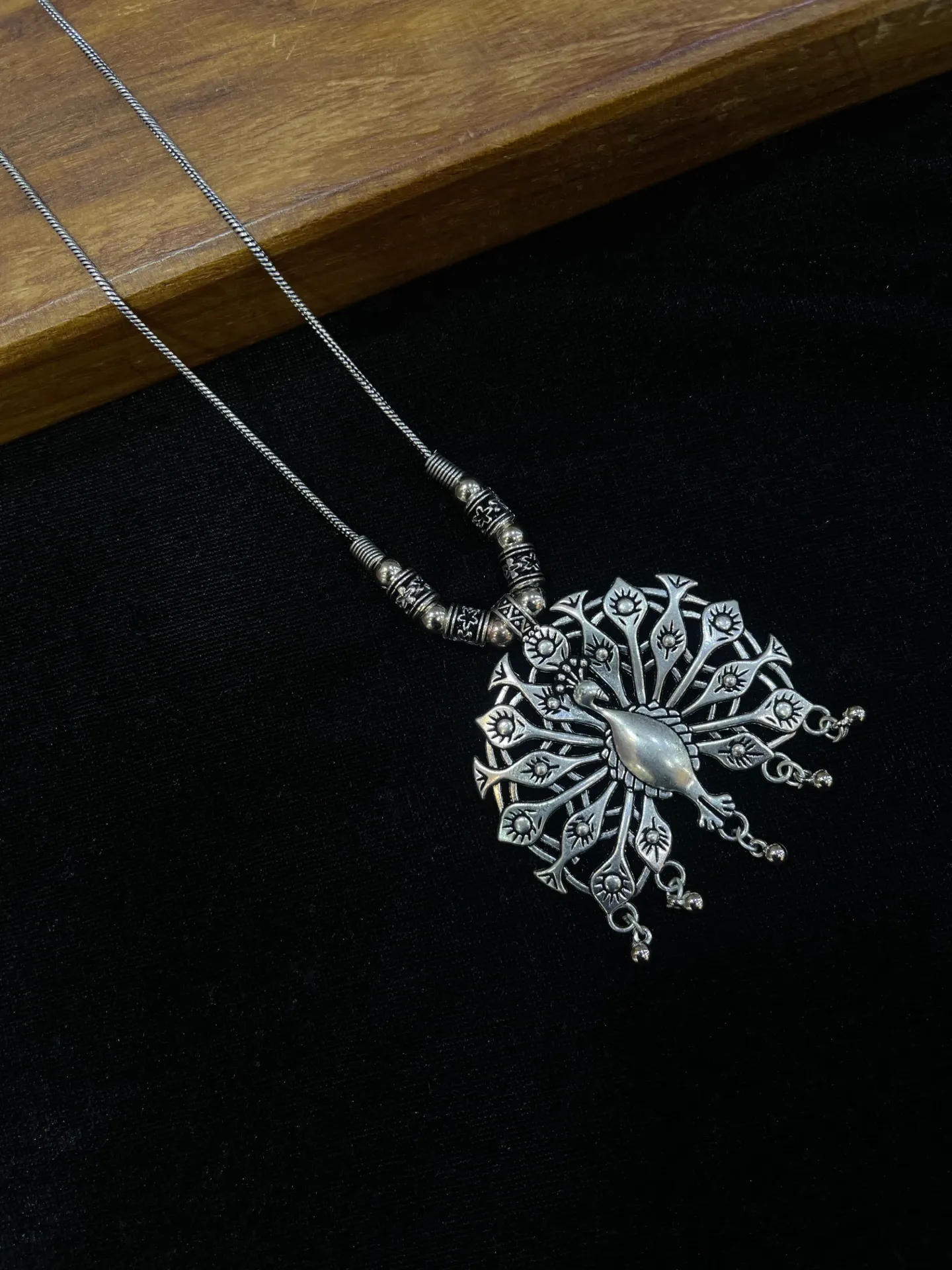 Peacock Design Oxi Necklace-N91