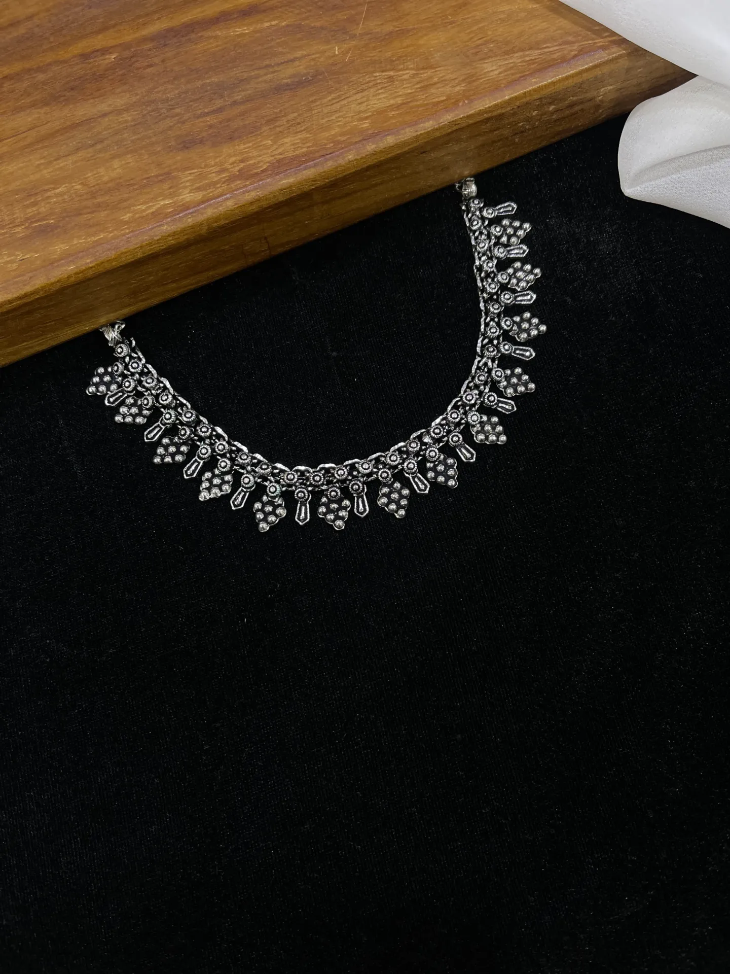 [Necklace109] Floral Design Oxi Necklace -N109