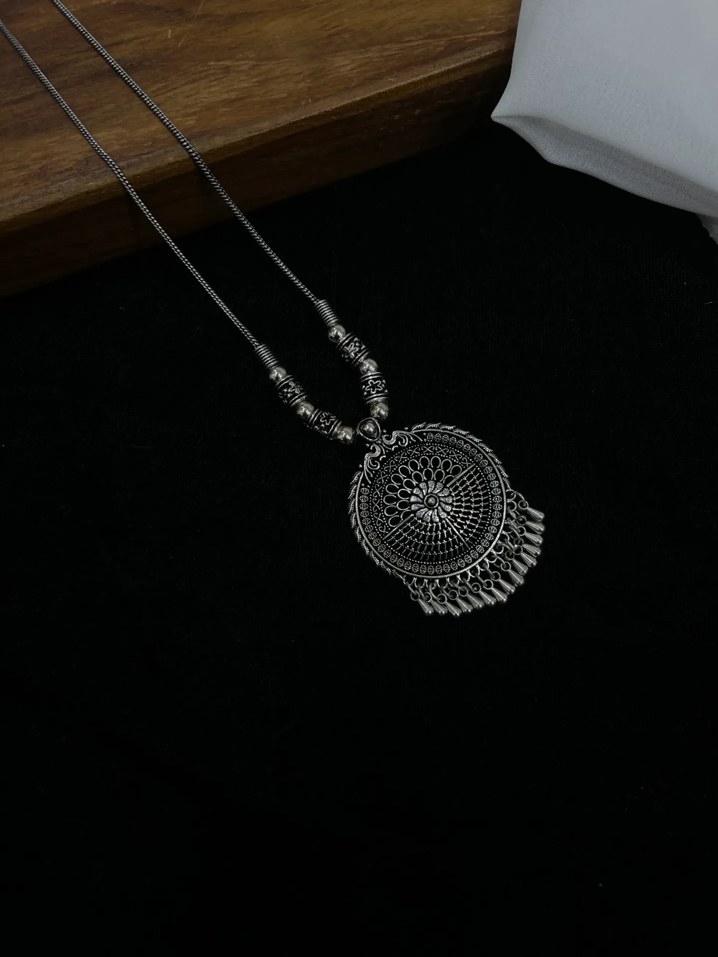 Chakra With Floral Design Neclace-N119