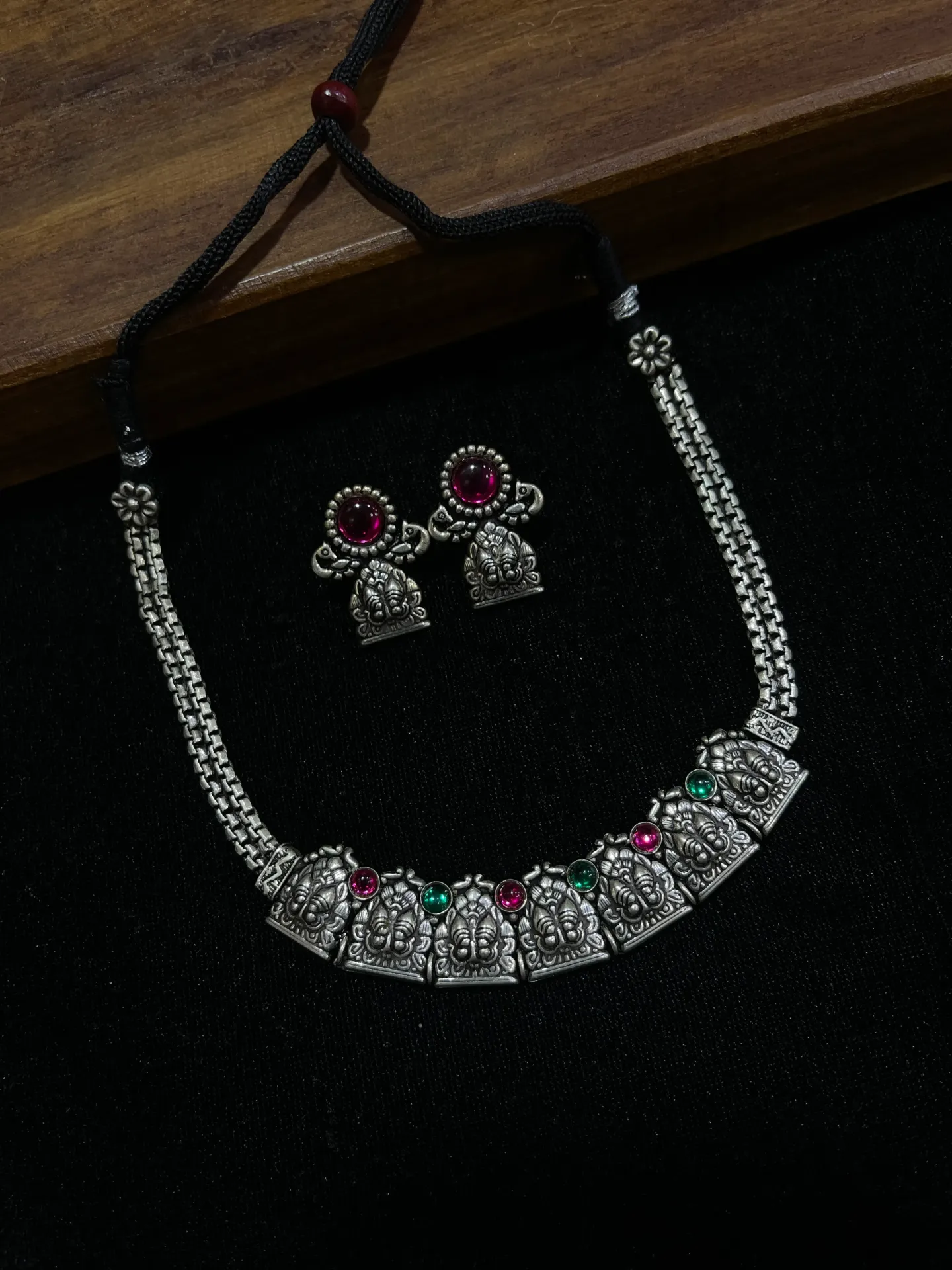 Multi Stone Oxi Necklace-N124