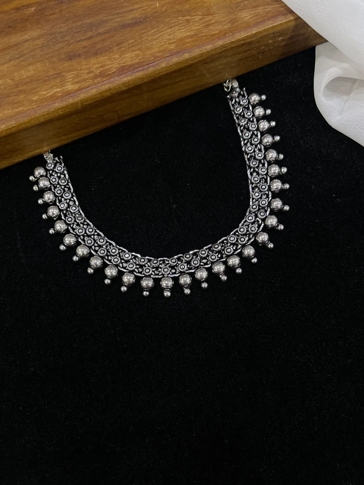 Silver Oxi Necklace-N134