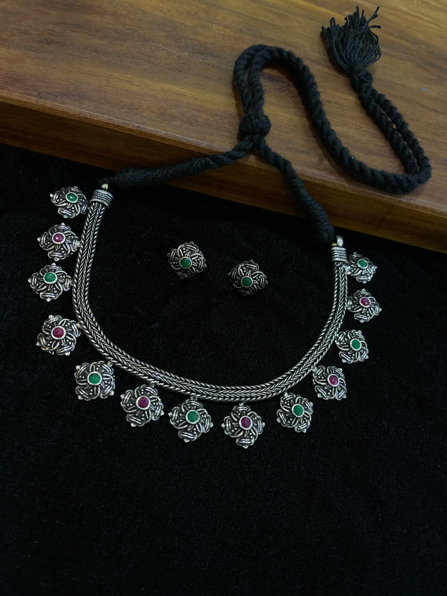 Multi Stone Oxi Necklace -N155