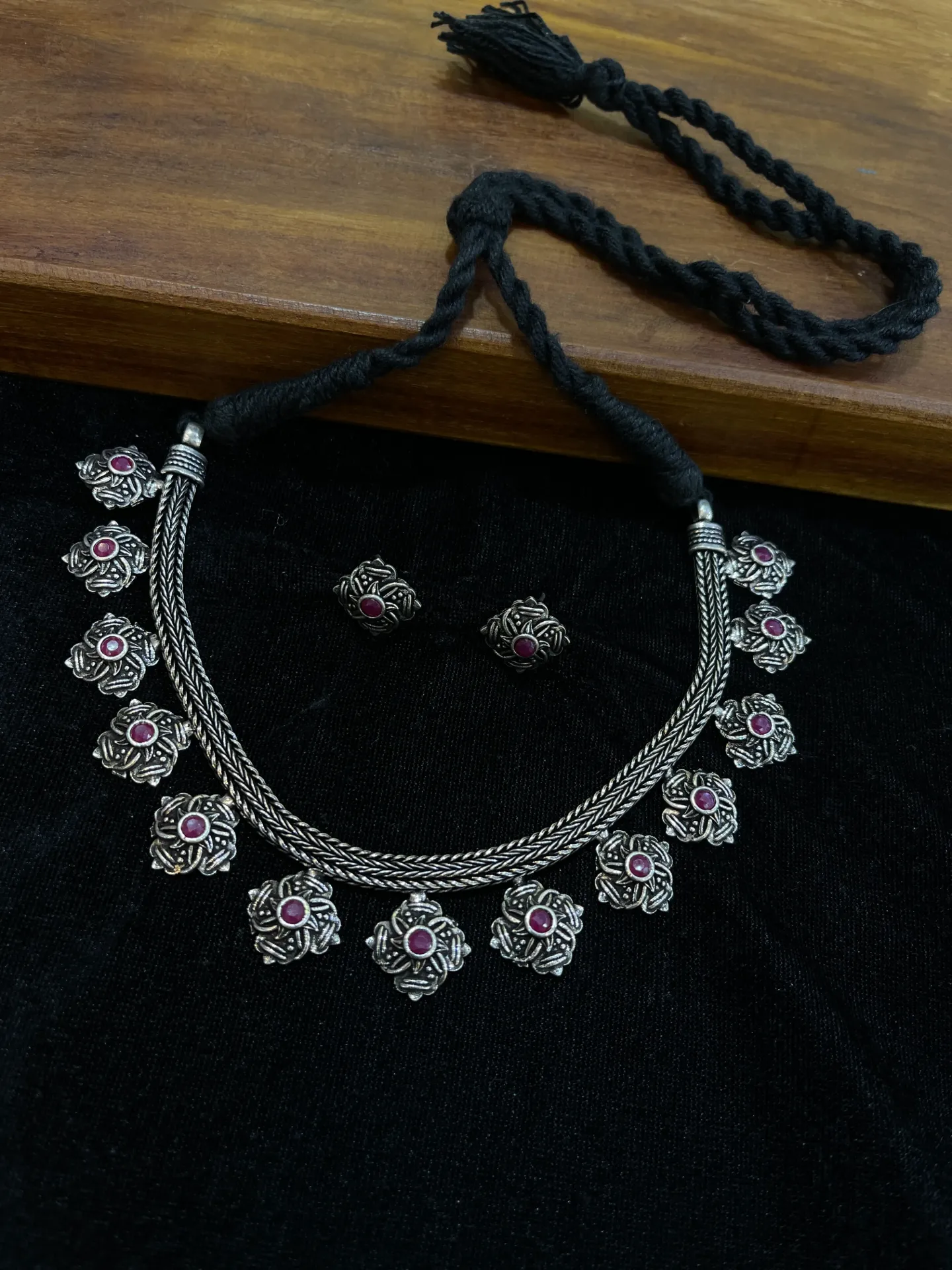 Pink Stone Oxi Necklace -N157