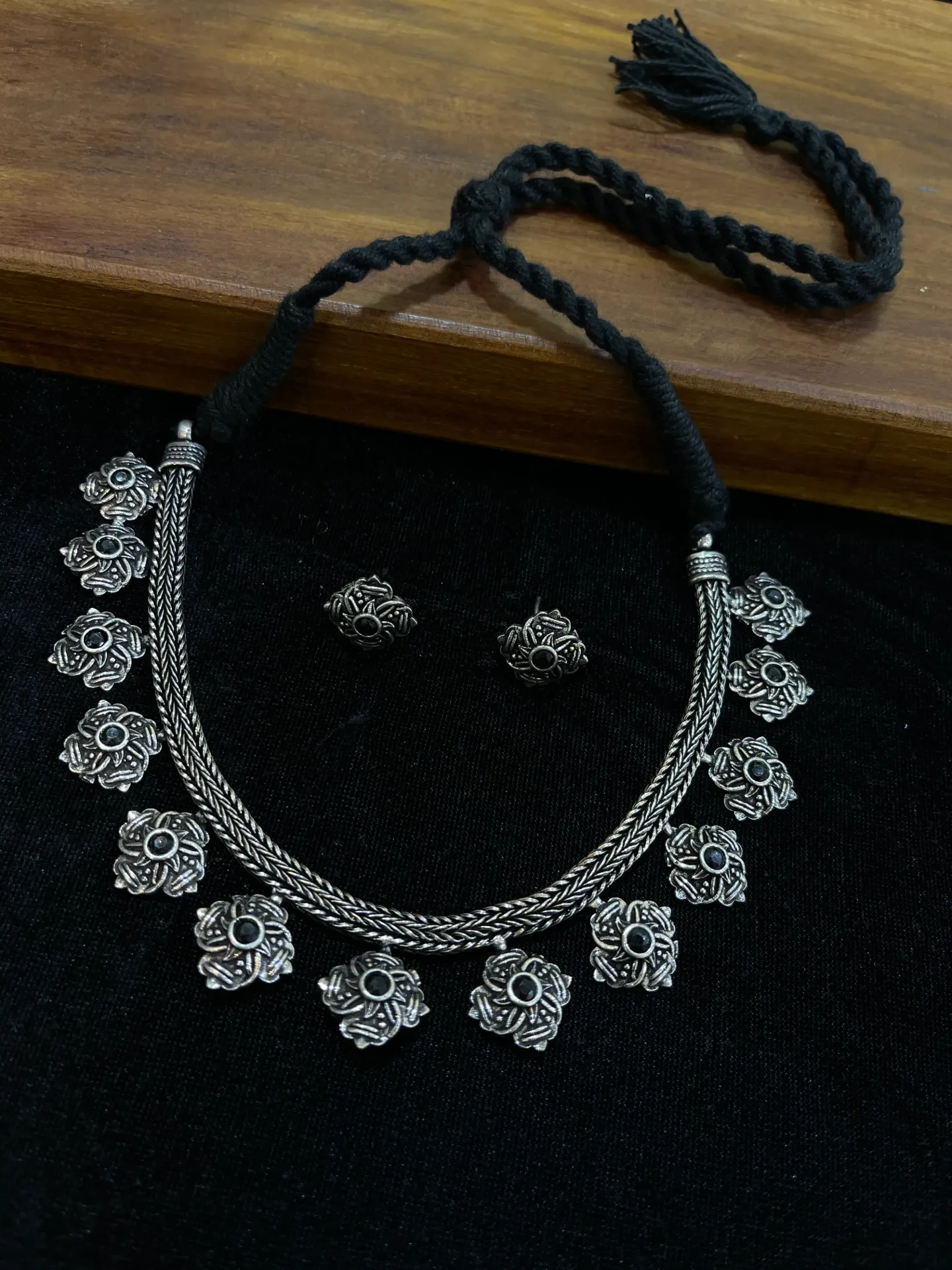 [Necklace 158] Silver Oxi Necklace -N158
