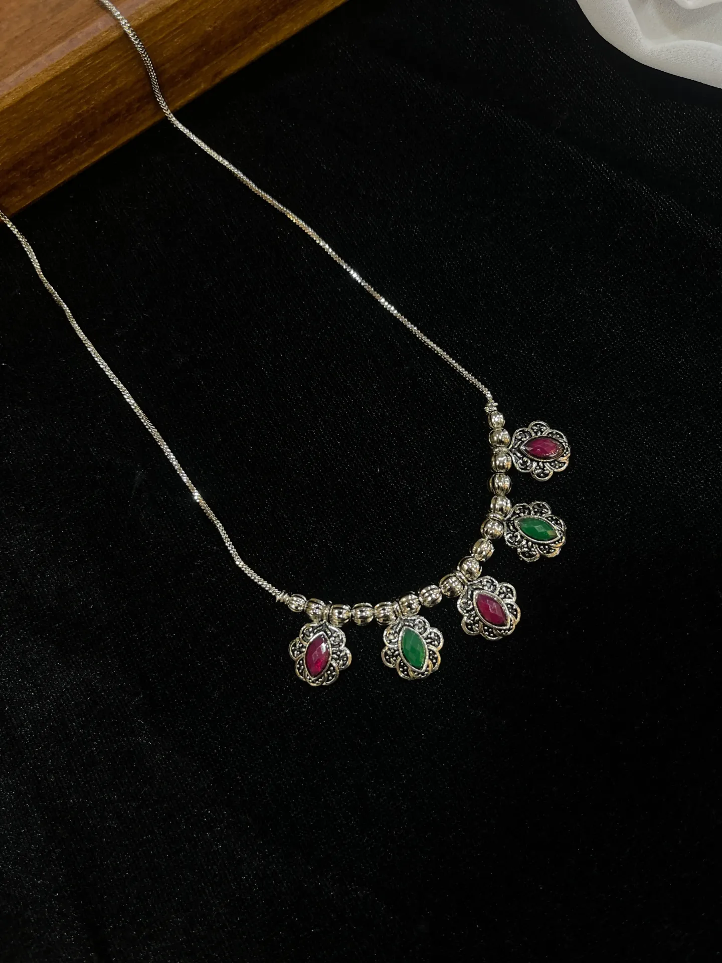 [Necklace 172] Silver Oxi Necklace -N172