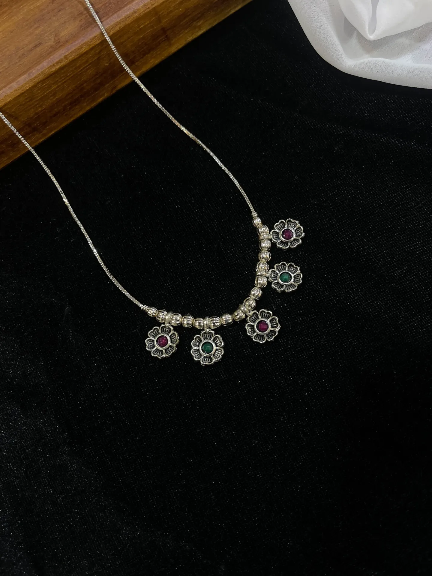 [Necklace 173] Silver Oxi Necklace -N173