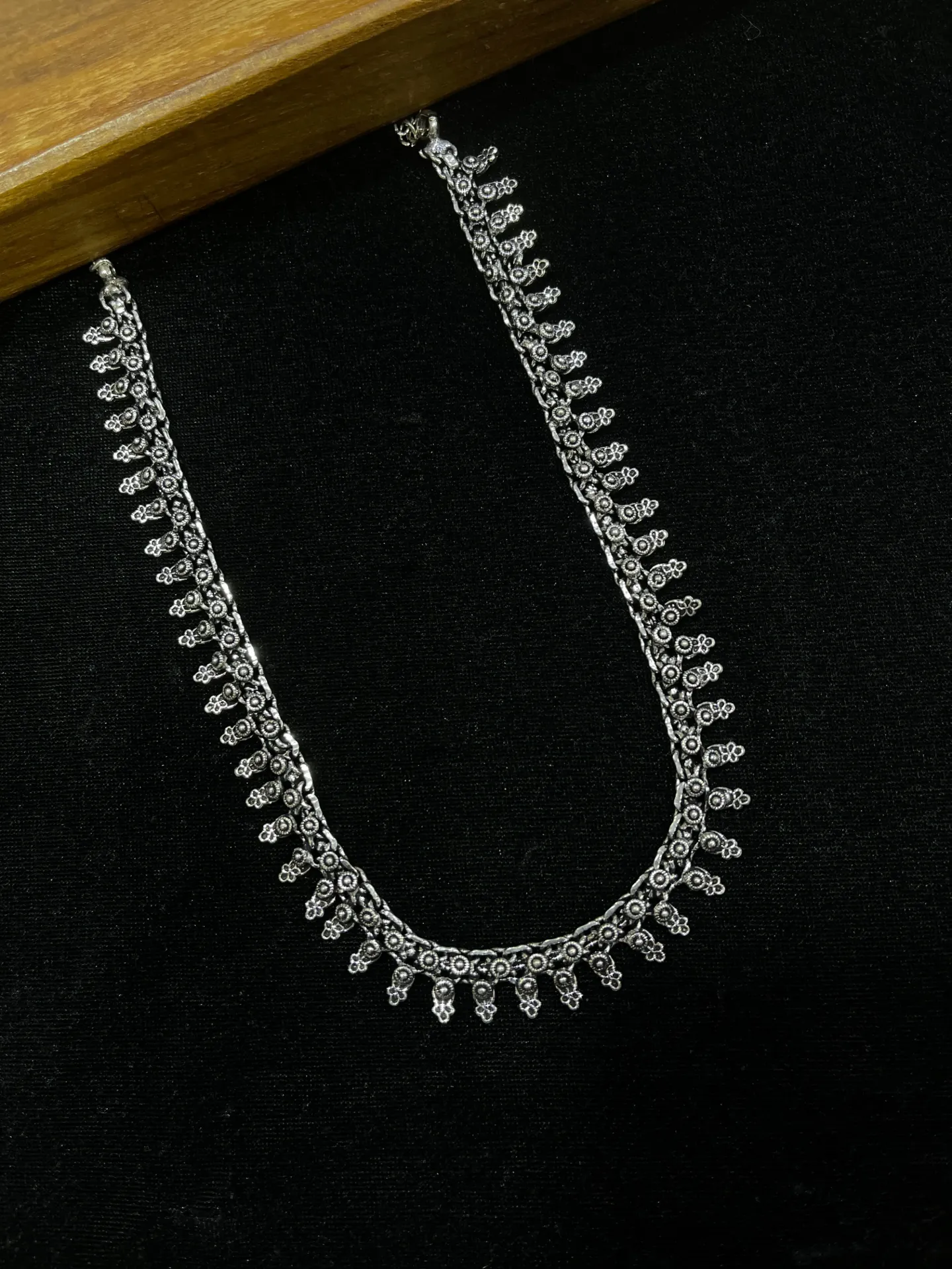 Oxidised Haaram Set-H04