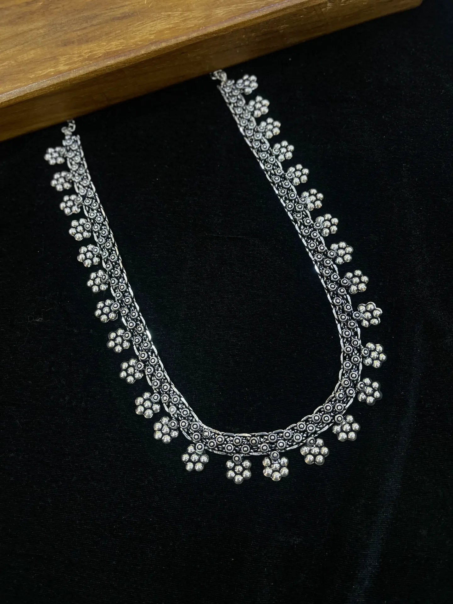 Floral Design Oxidised Haaram -H12