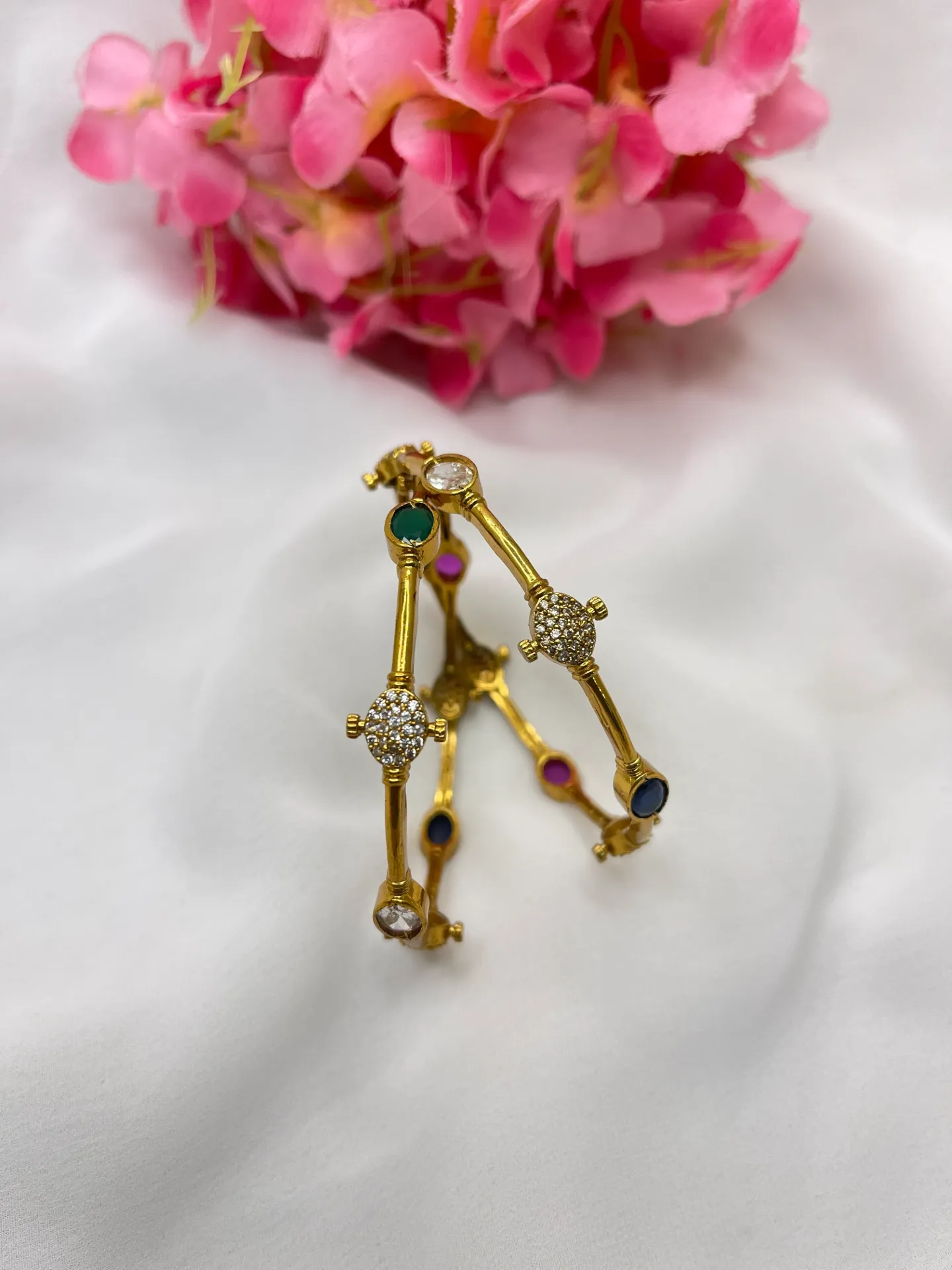 Multi Stone Bangles - B24