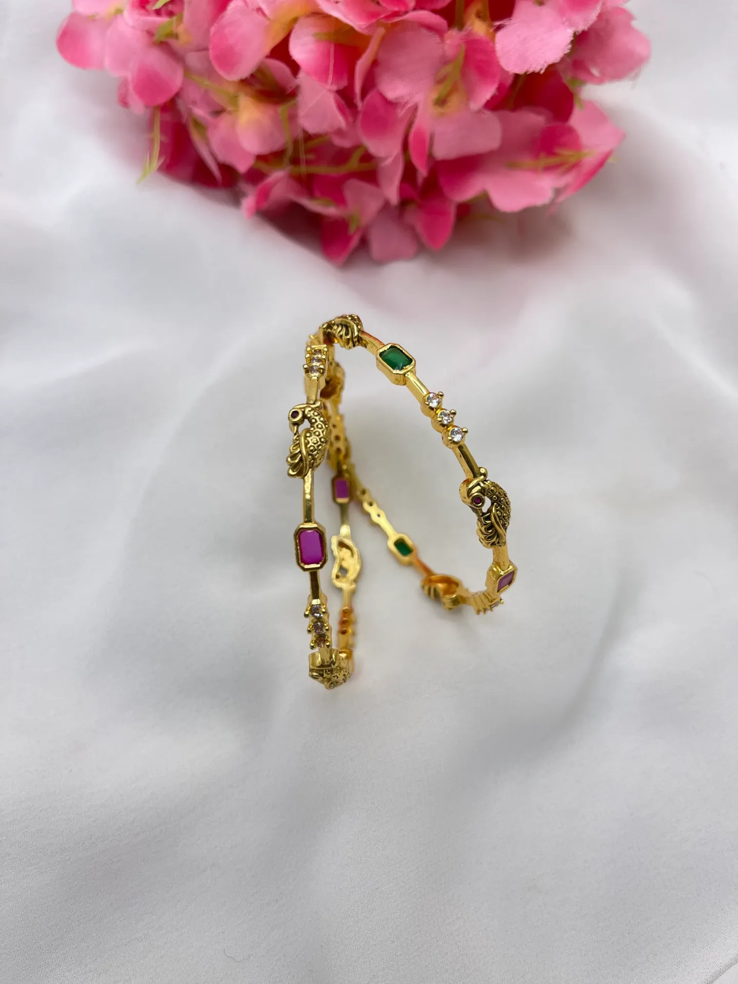 Peacock Design Bangles -B32