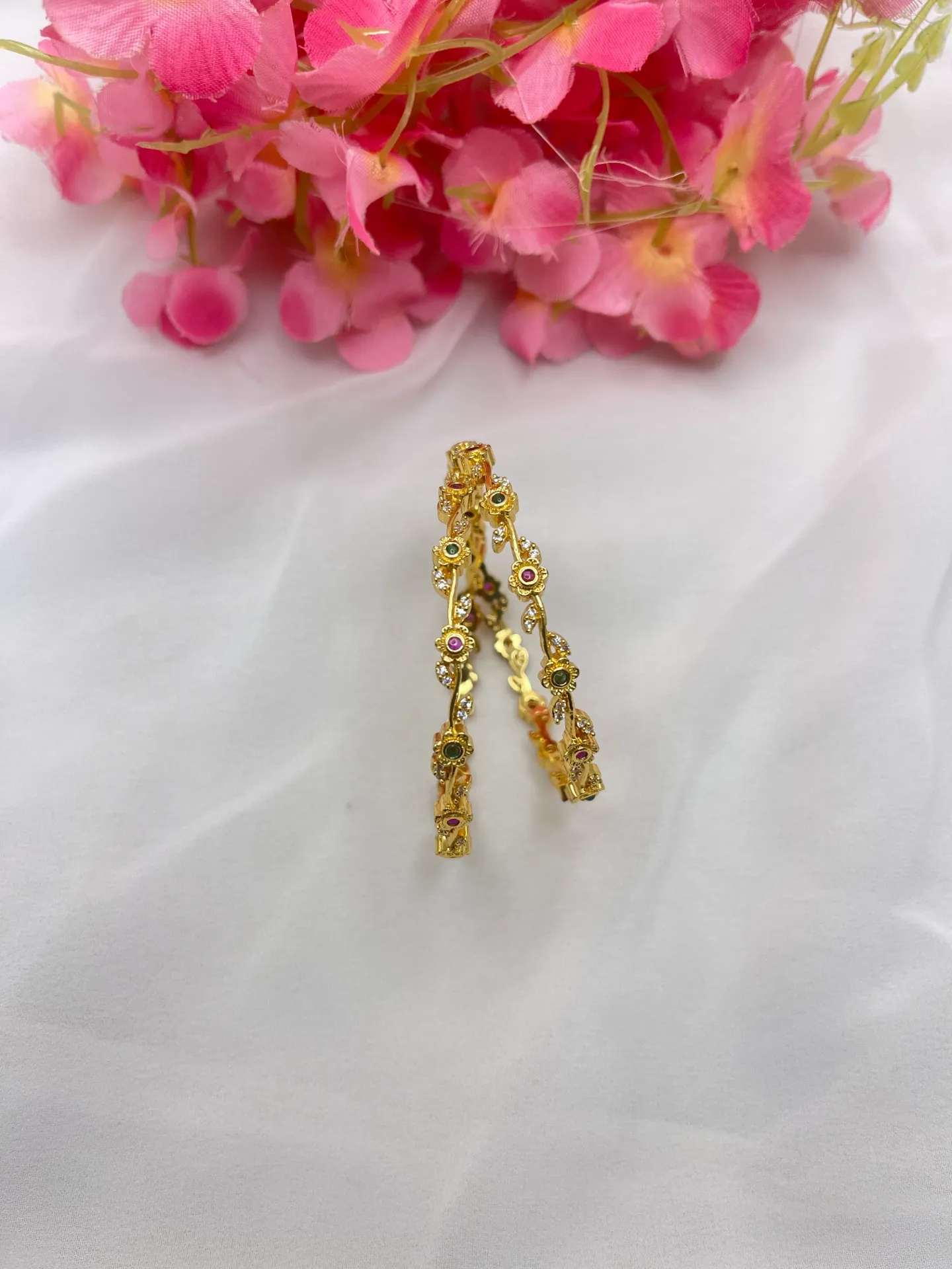 [B34 2.4] Floral Design Bangles -B34 (2.4)