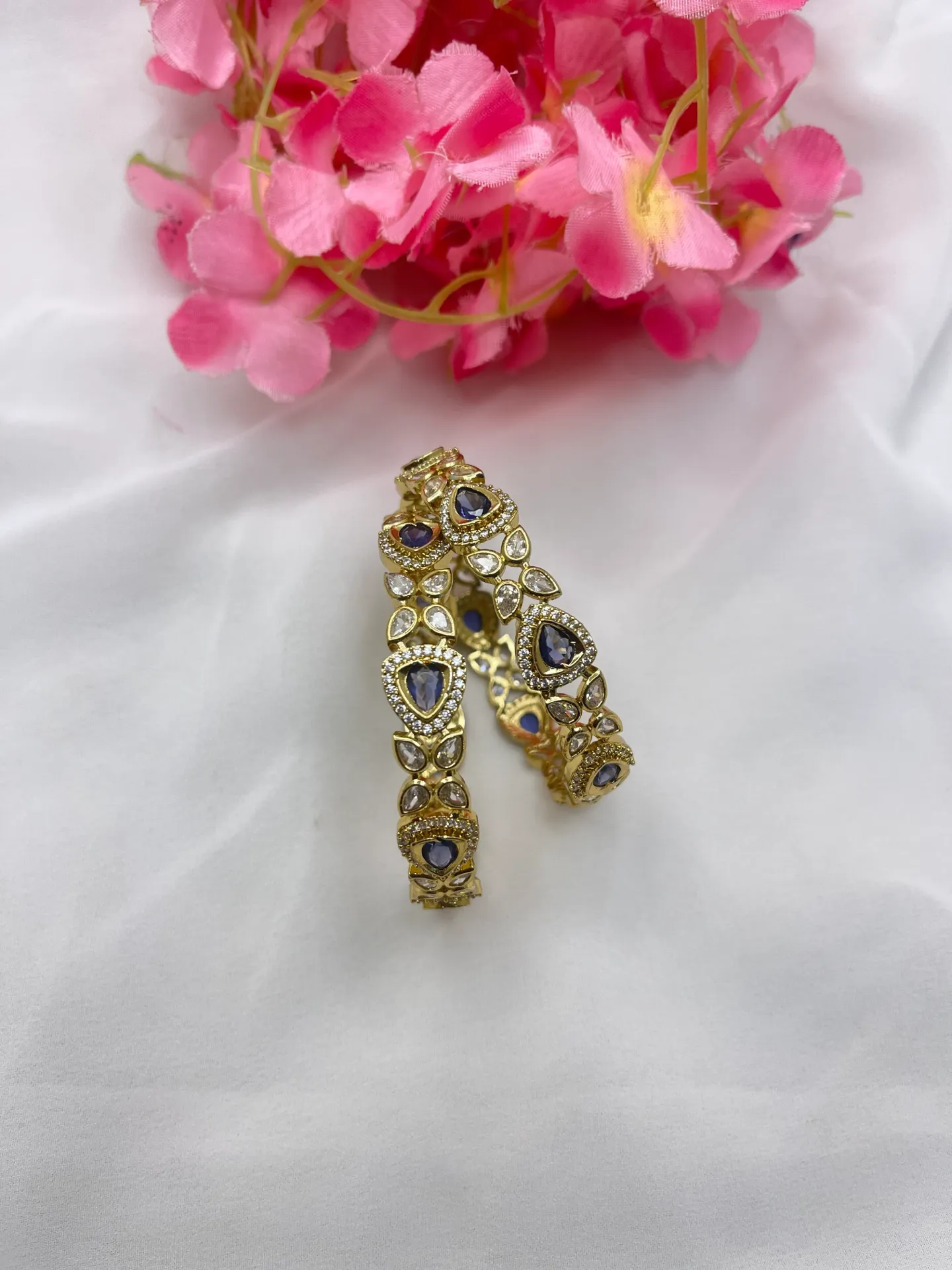 Purble Stone Bangles -B38