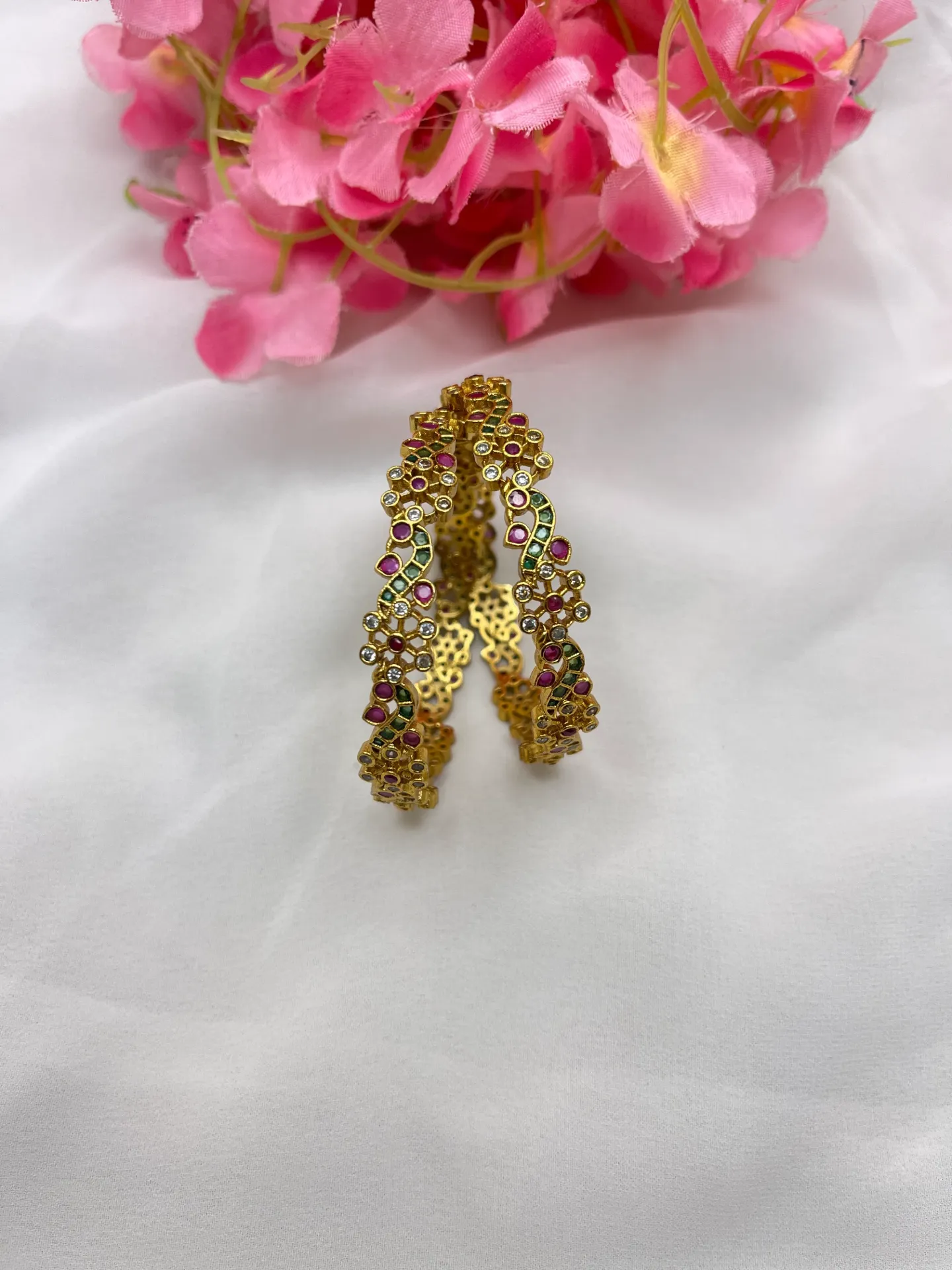 [B55 2.4] Peacock Design Bangles -B55 (2.4)