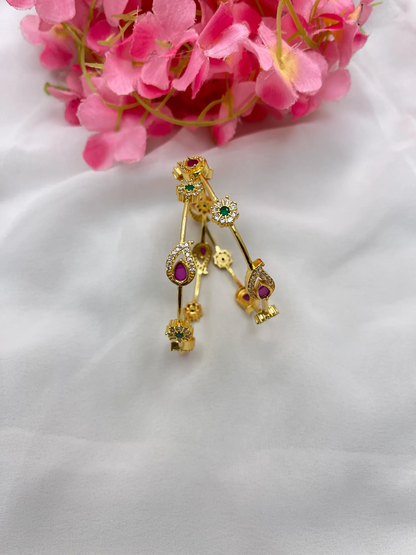 [B58 2.4] Floral Design Bangles -B58 (2.4)