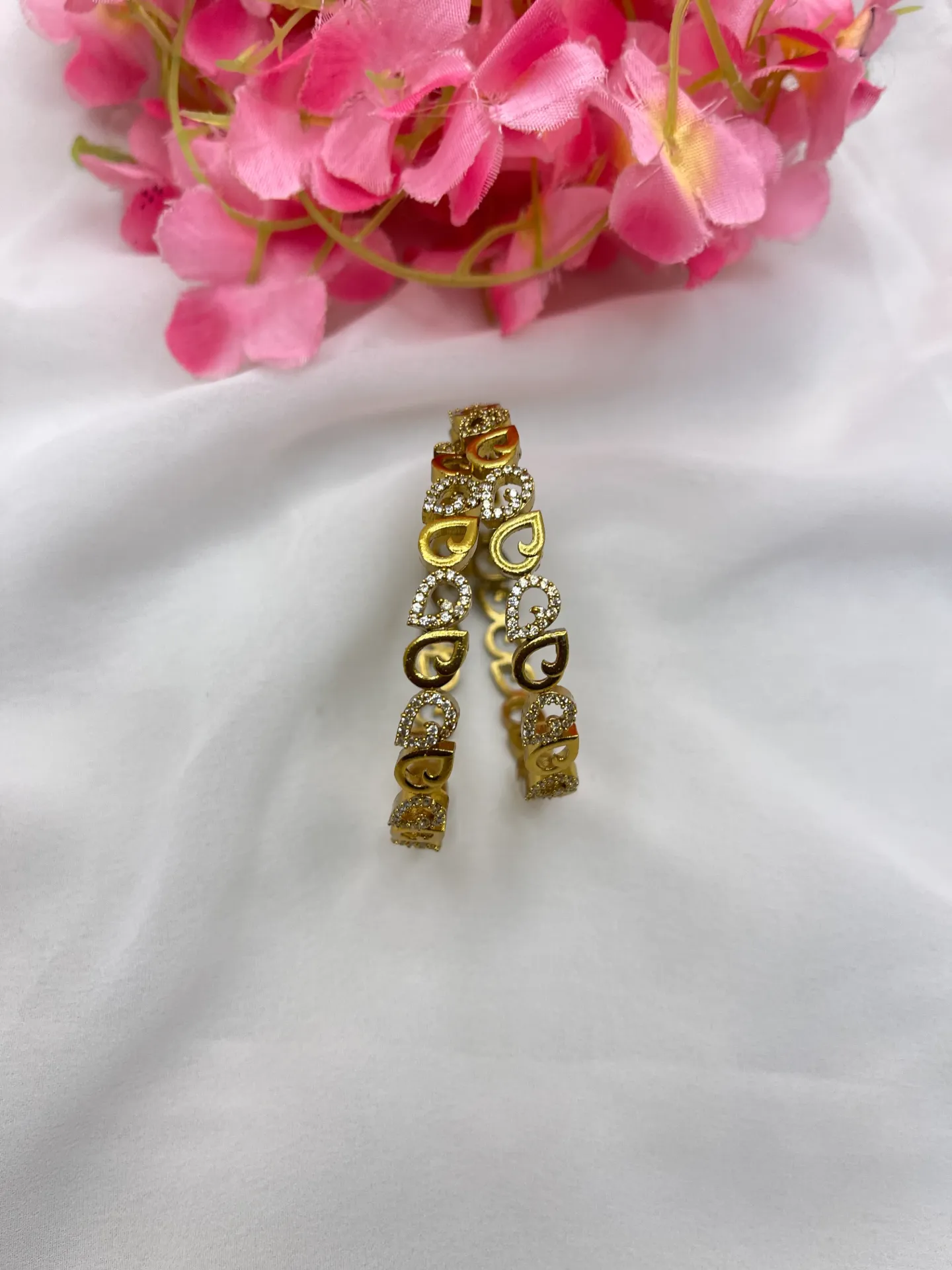 [B74 2.4] Floral Design Bangles -B74 (2.4)