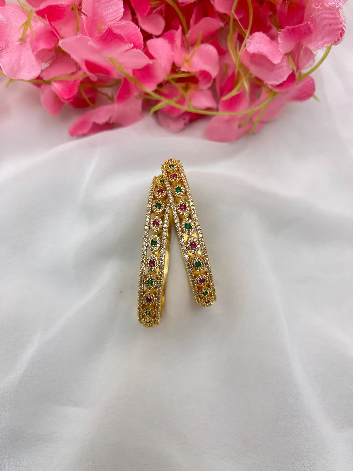 Floral design bangle-B111