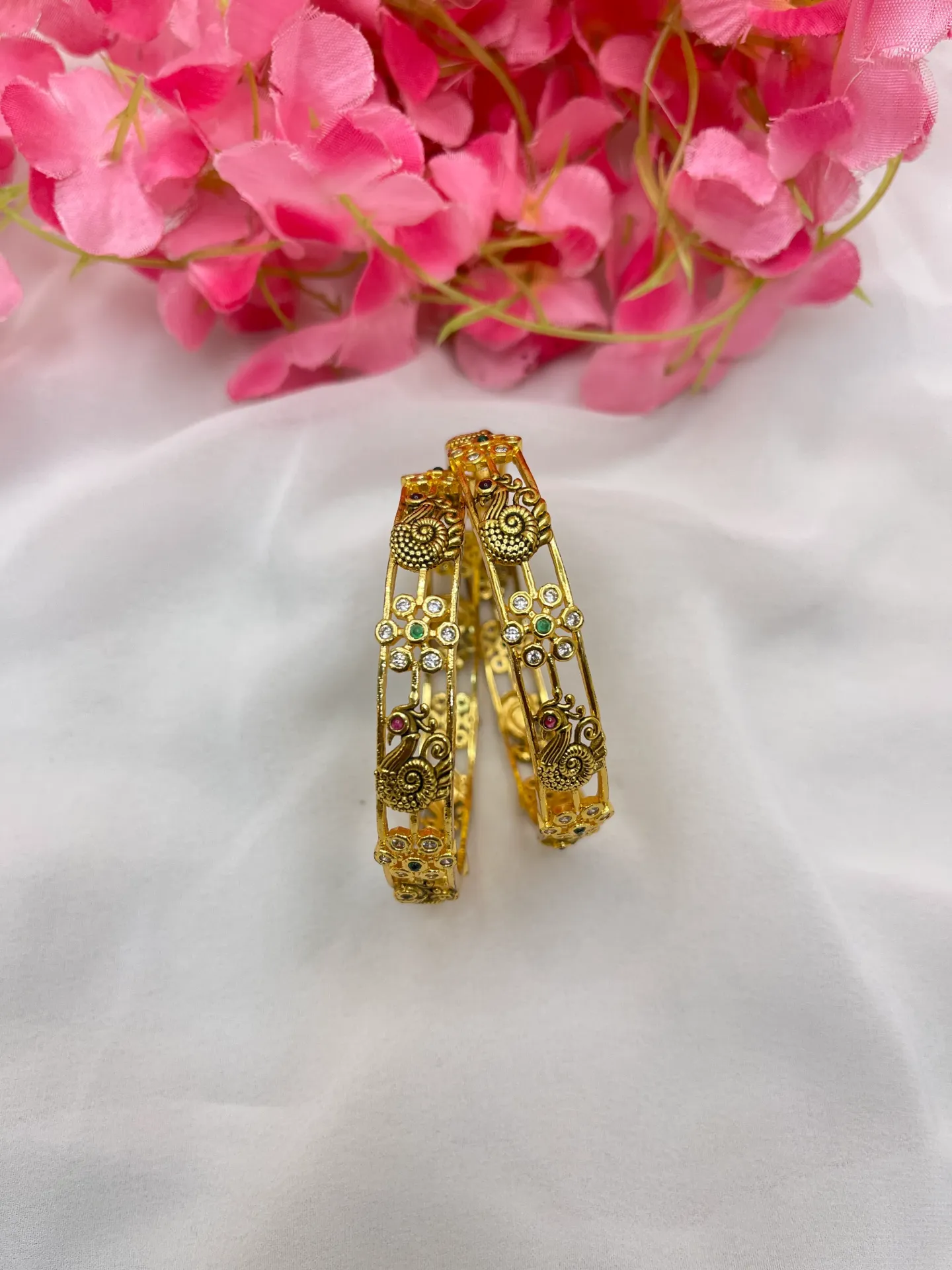 Peacock Design Bangles -B116