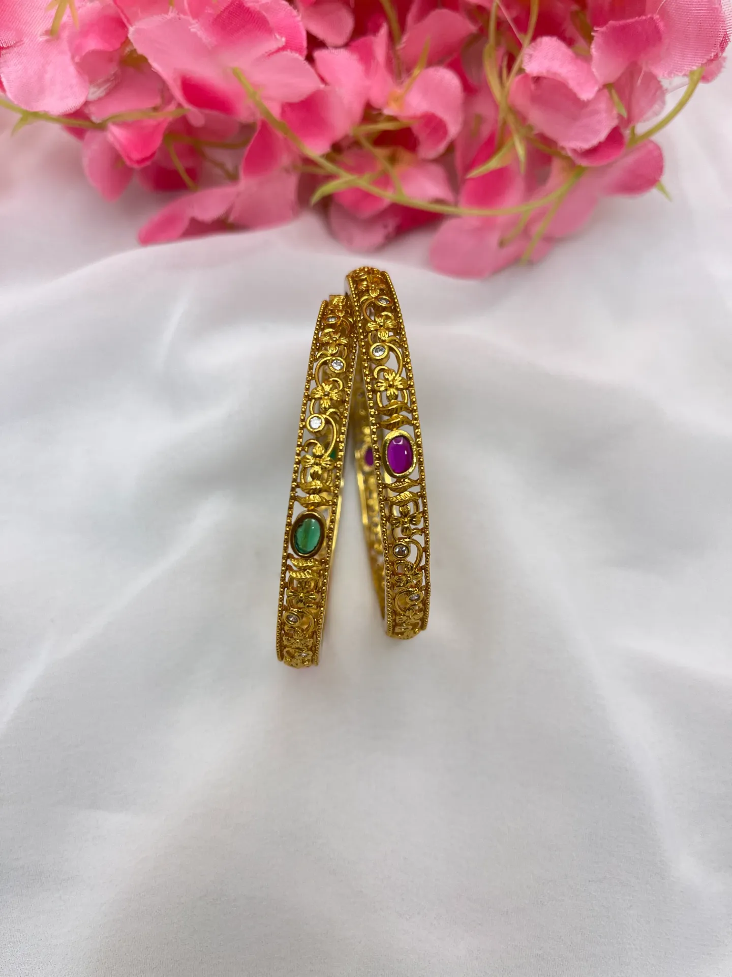 Floral Design Bangles -B118