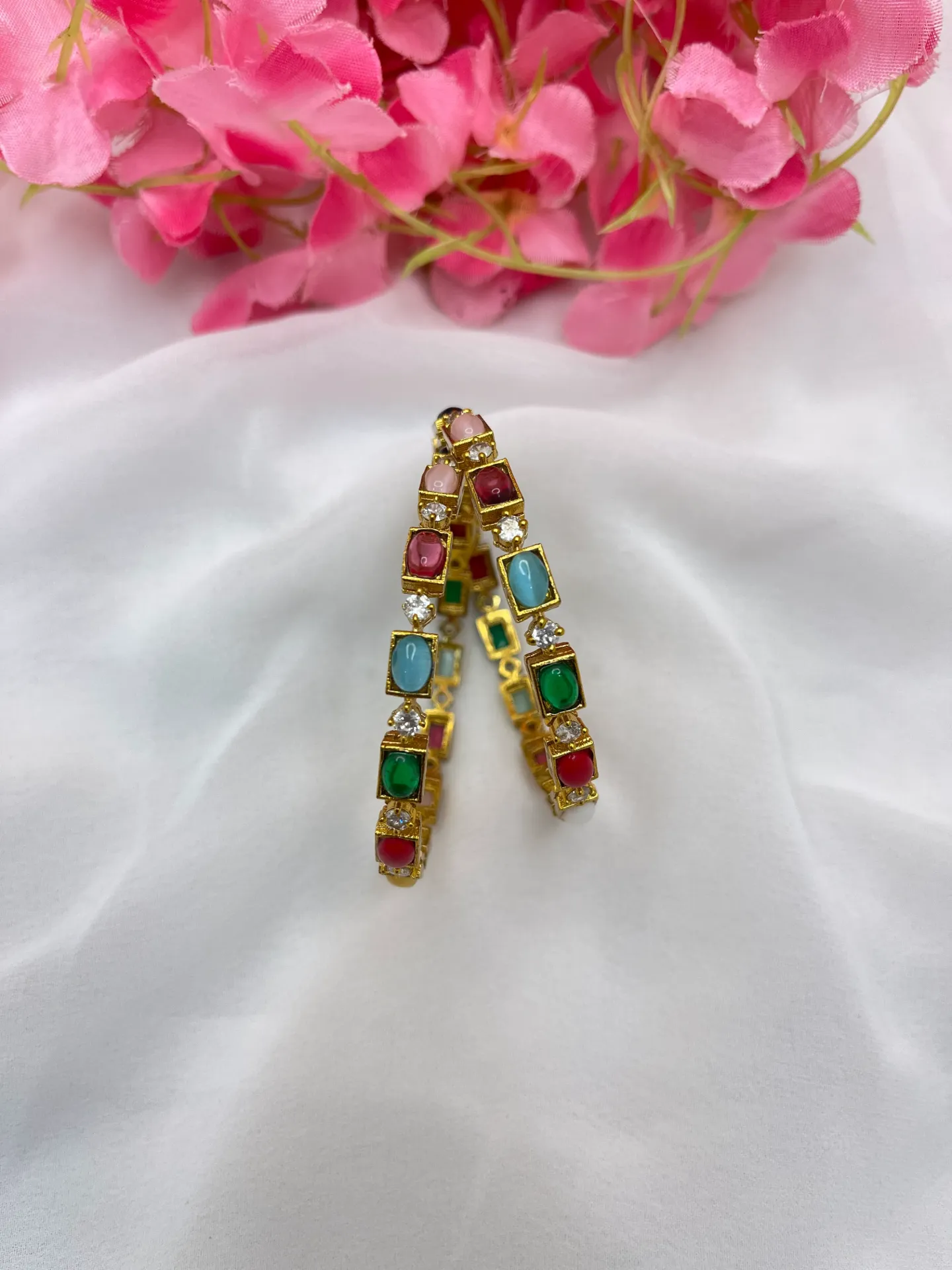 Multi Stone Bangles -B132