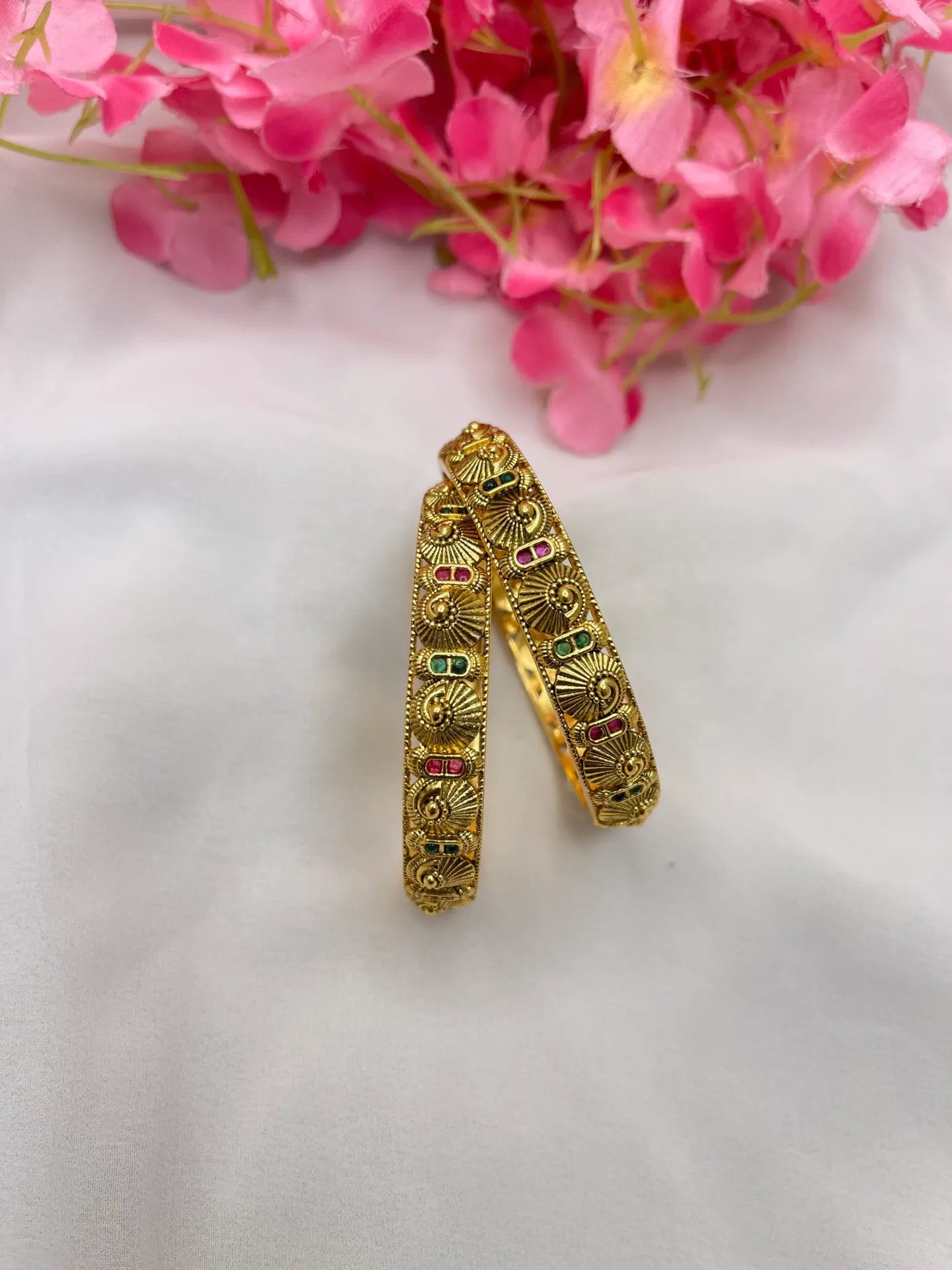 Gold Plated Bangles -B157