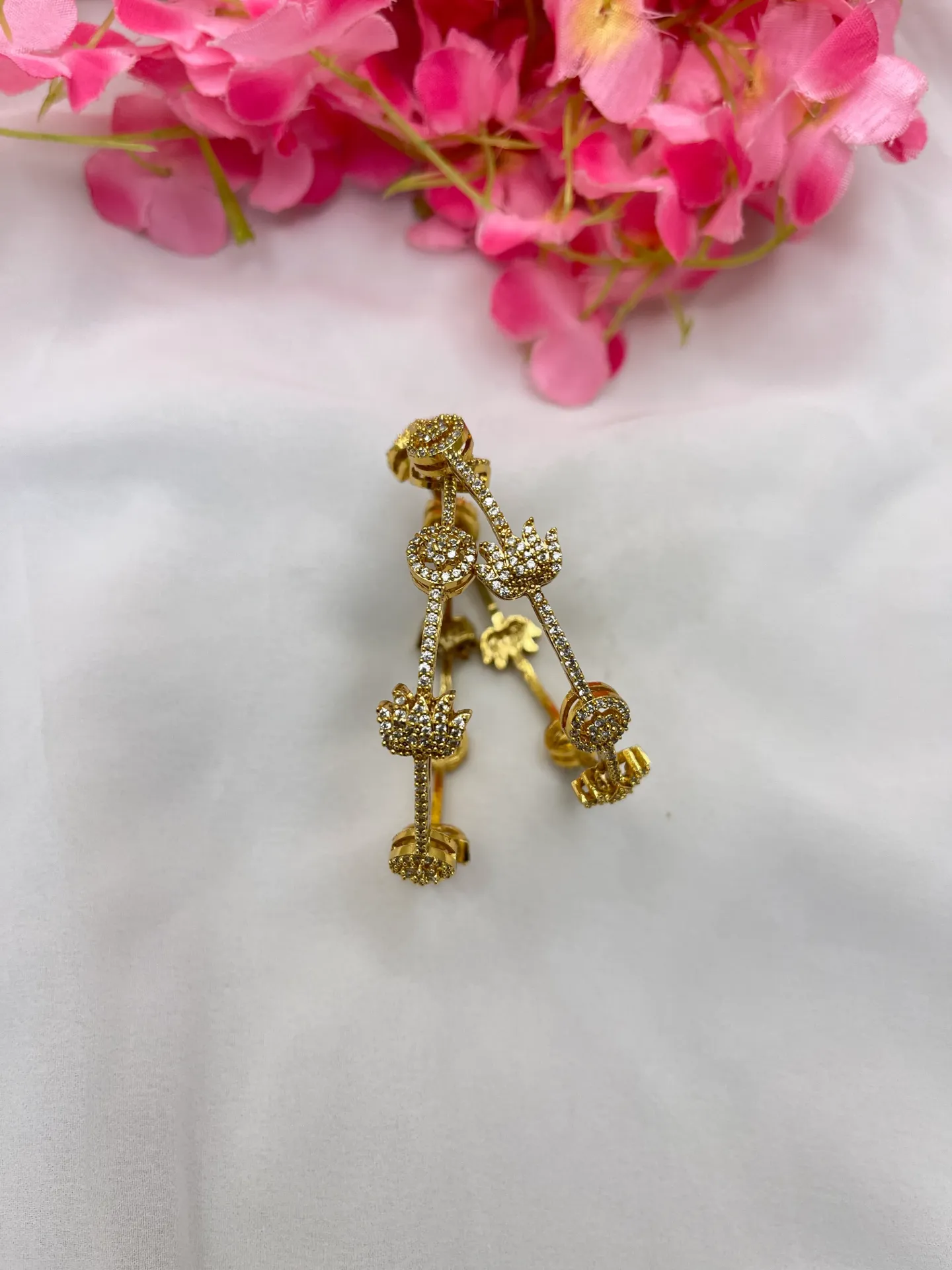 Lotus Design Bangles -B158