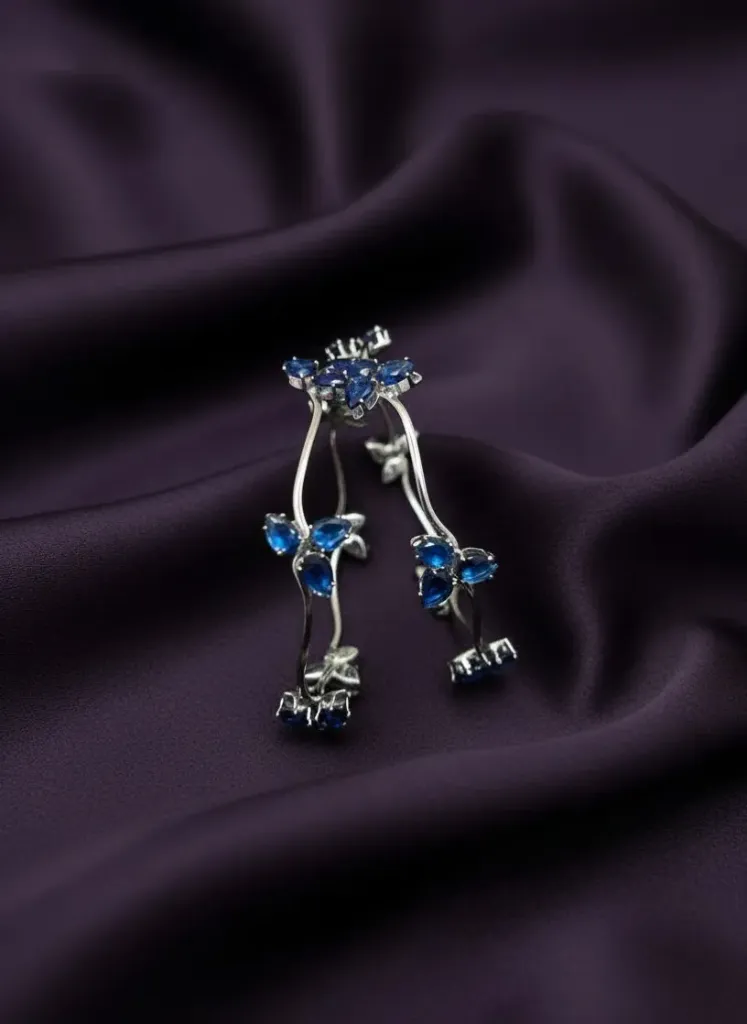 [B184 2.4] Blue Stone Design Bangles-B184 (2.4)