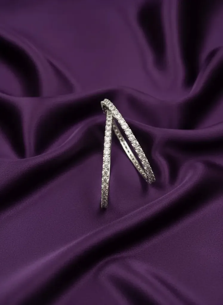 [B193 2.4] Round Stone Bangles -B193 (2.4)
