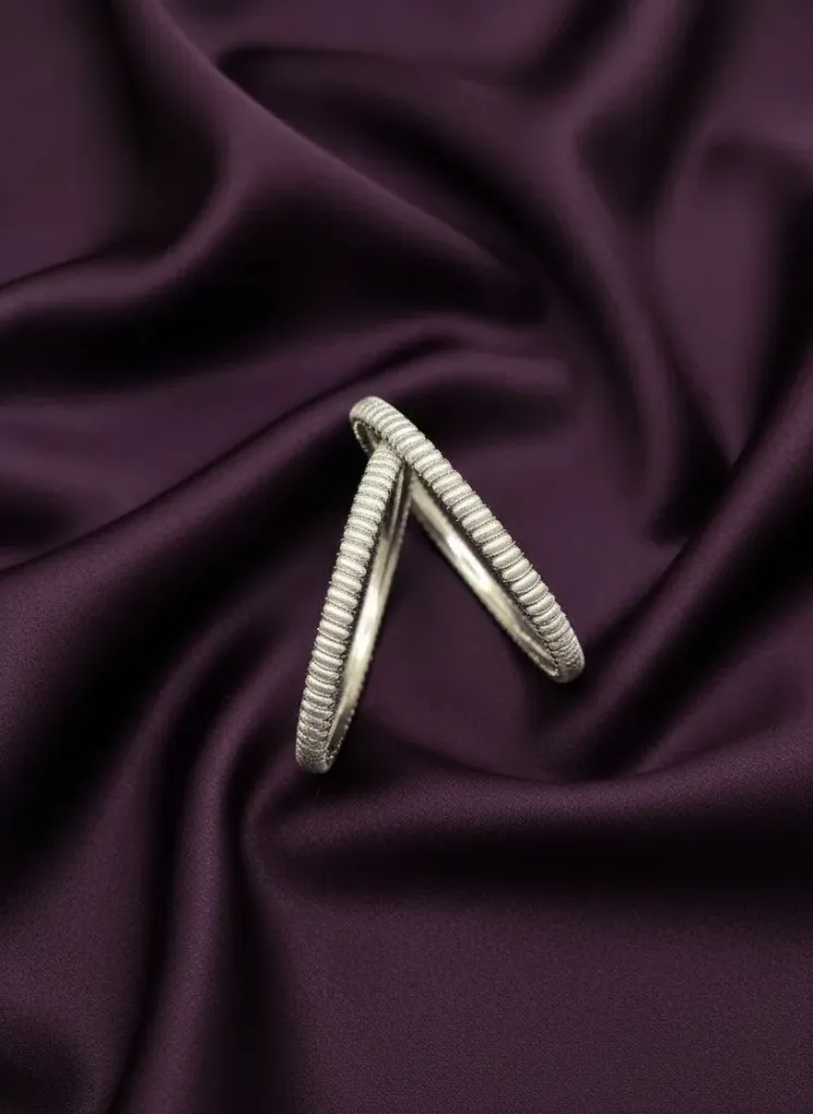 [B199 2.4] Silver Bangles -B199 (2.4)