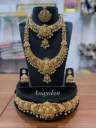 Luxury Jada Stone With Lakshmi Jewellery Set