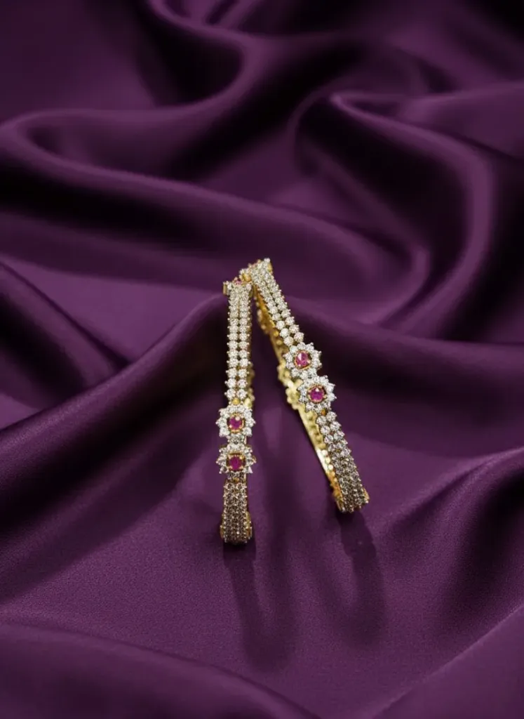 [B220 2.4] Floral Design Bangles -B220 (2.4)