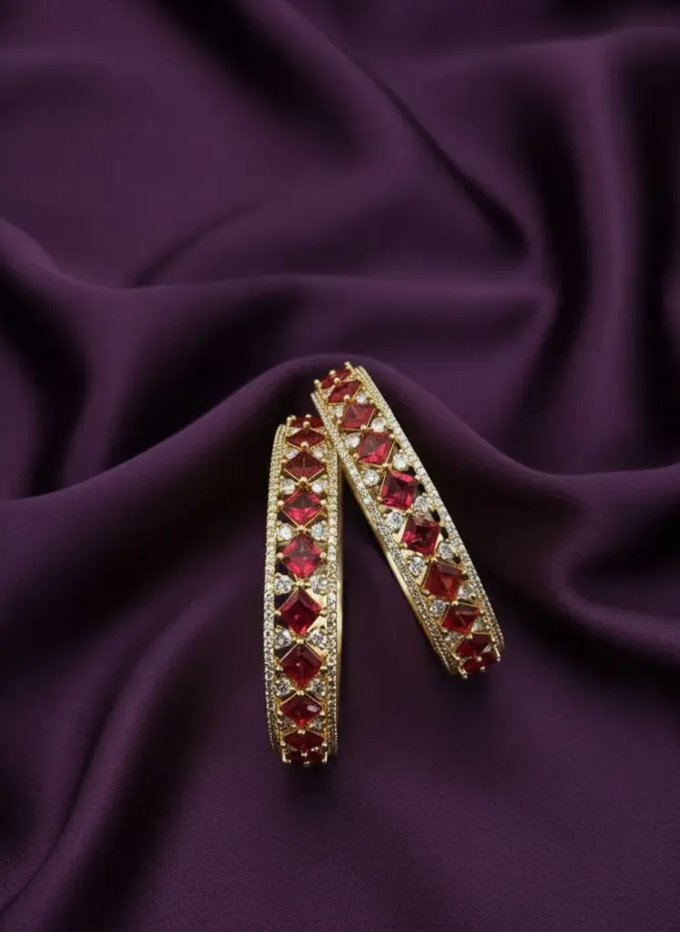 Rose Gold Diamond Bangle-B231