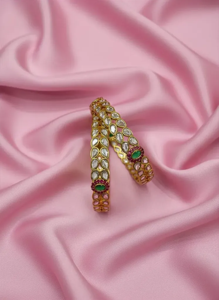 [B238 2.4] Royal Kundan Stone Bangle-B238 (2.4)