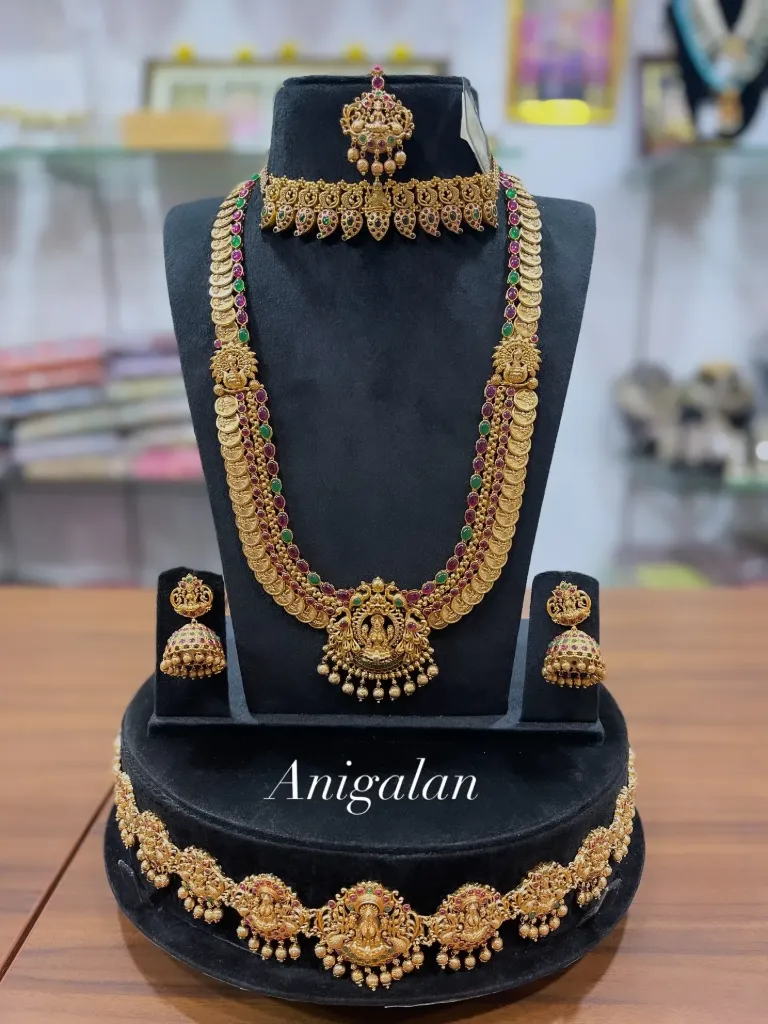 [BD Antique 65] Royal Antique Lakshmi Coin With Choker