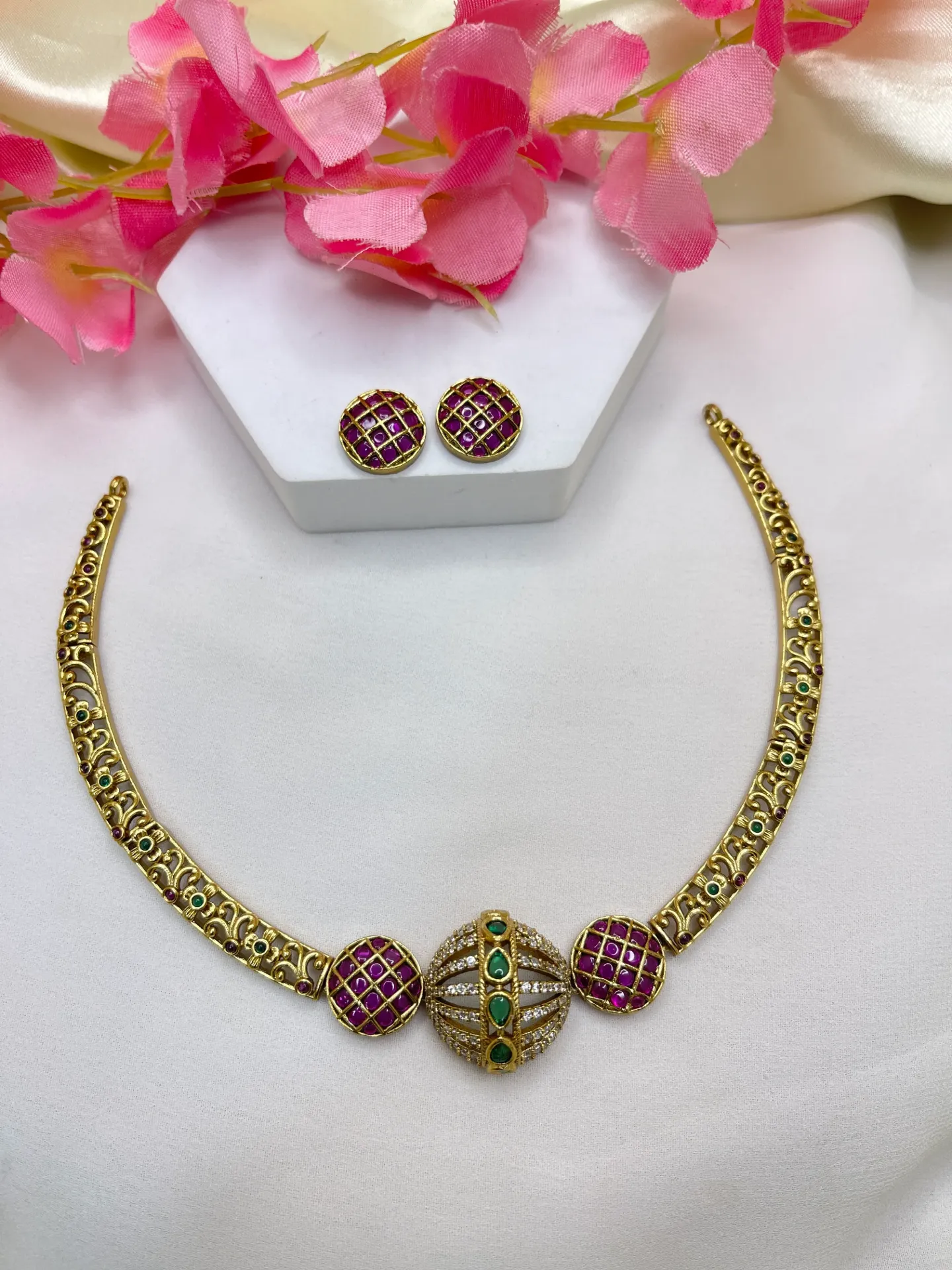 Premium Necklace With Earrings -N186
