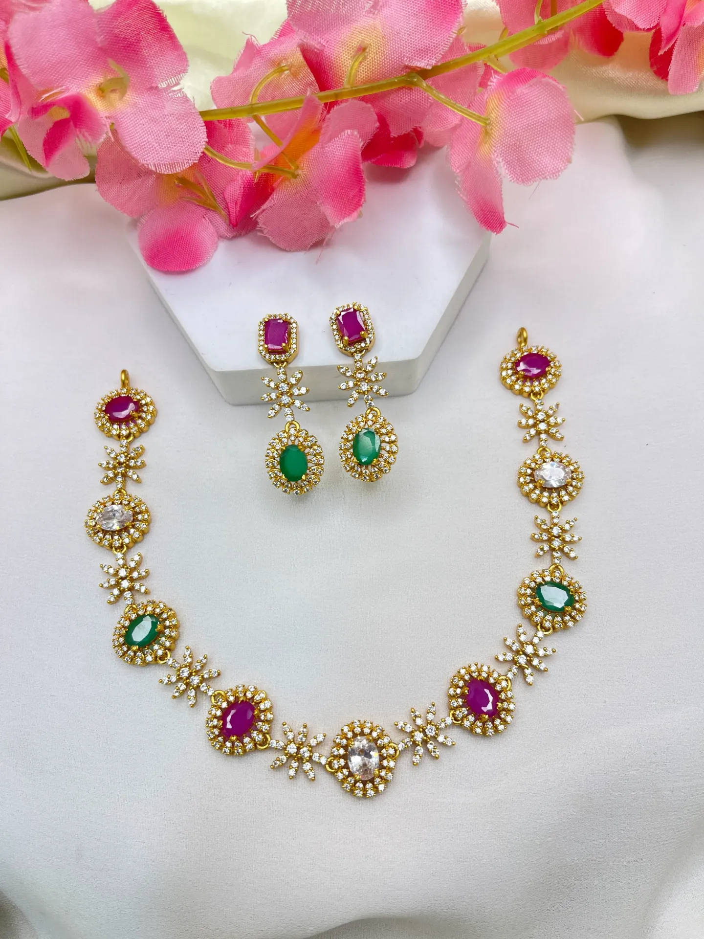 Multi Stone Premium Necklace -N191