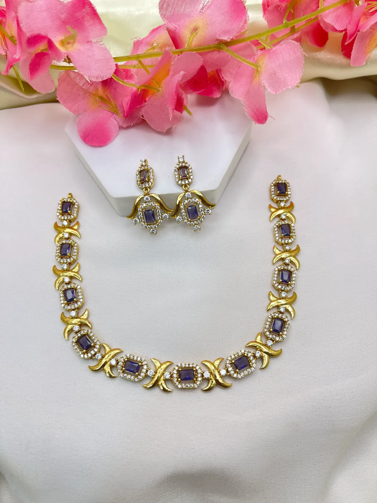 Blue Stone Necklace -N192