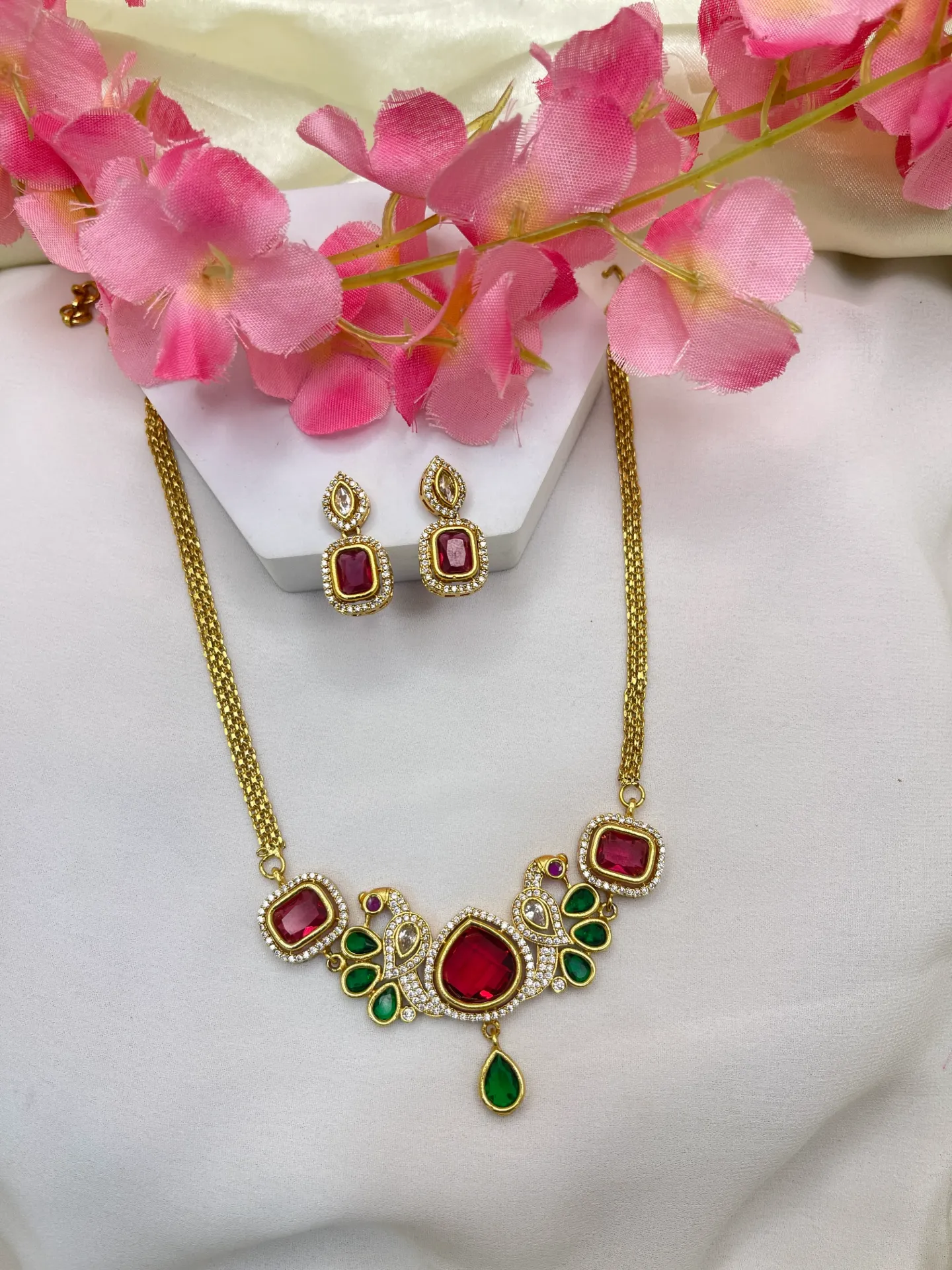Peacock Design Necklace -N204