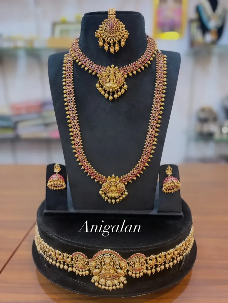 [BD Antique 74] Simple Kemp Stone Wedding Bridal Jewellery