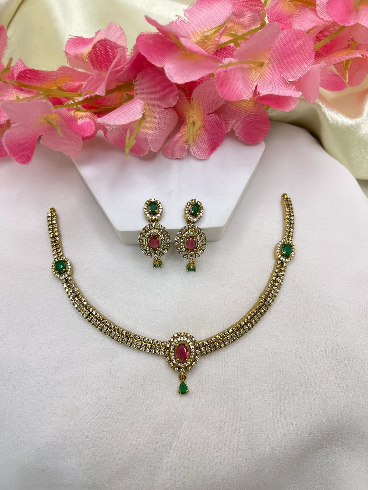AD Stone Necklace-N227