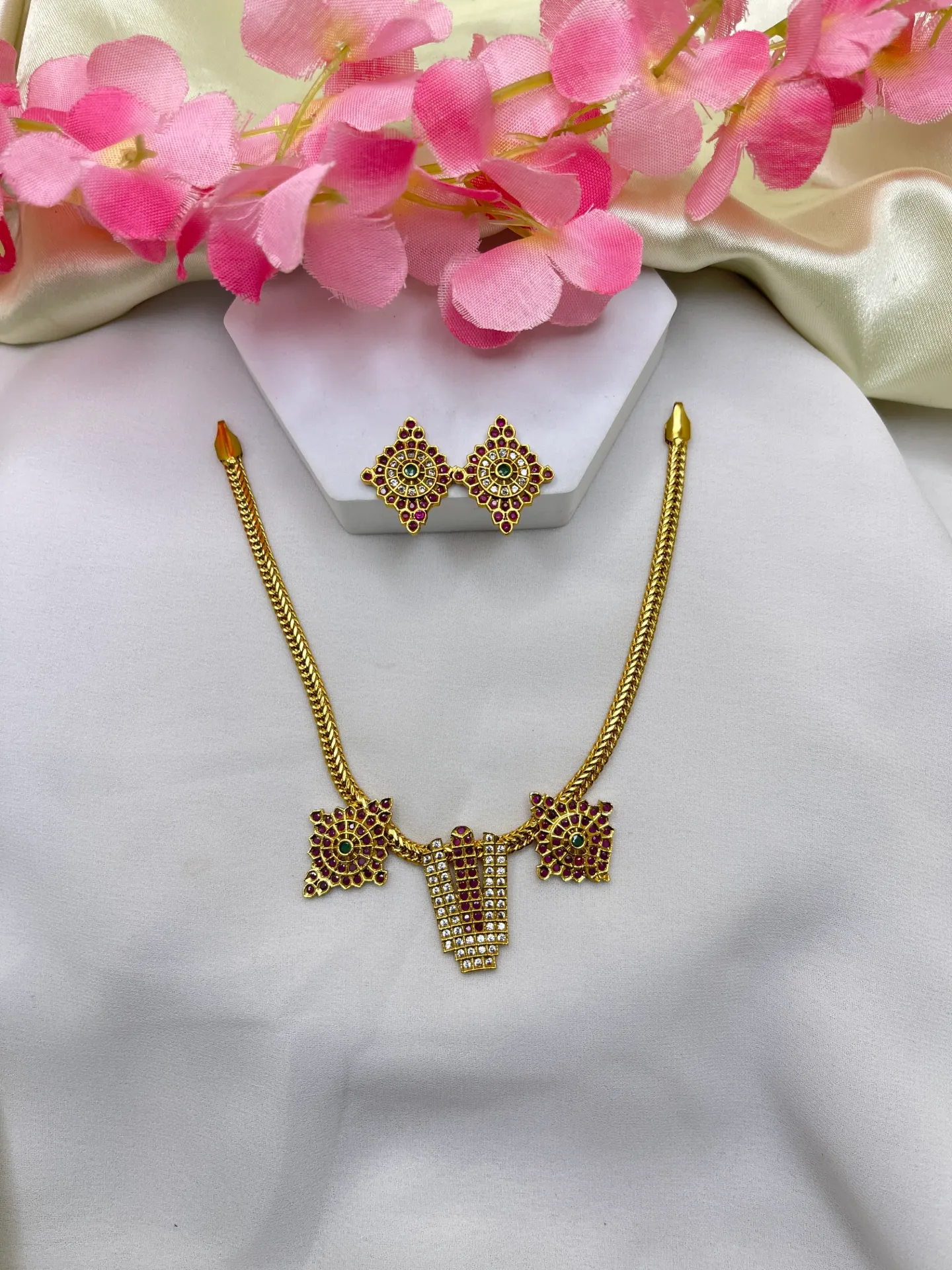Temple Design Necklace-N246