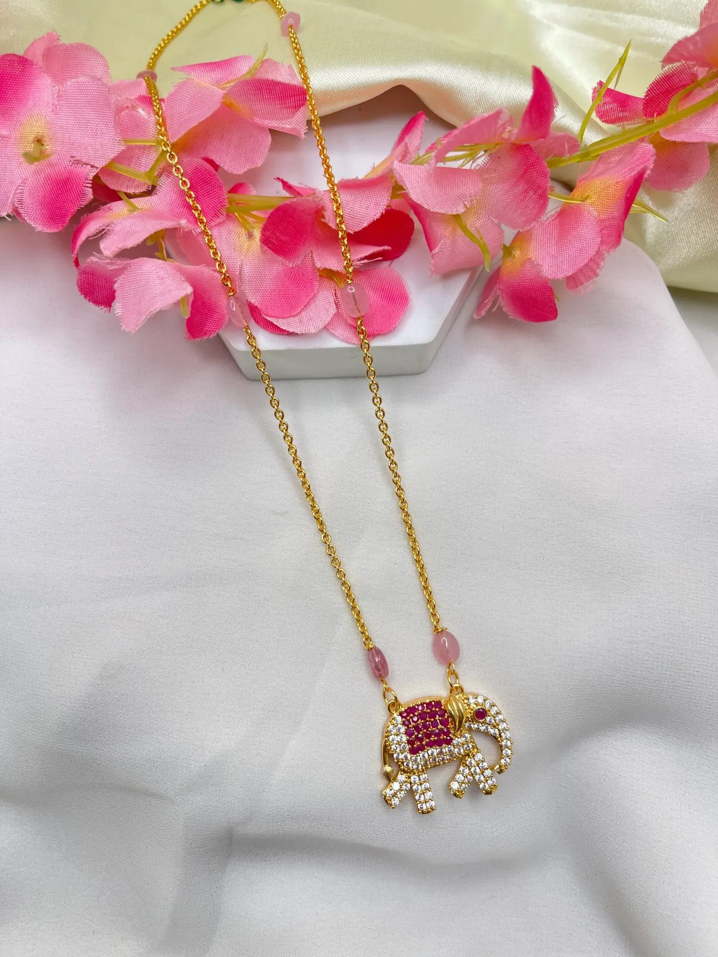 Elephant Pendent Design Necklace-N254