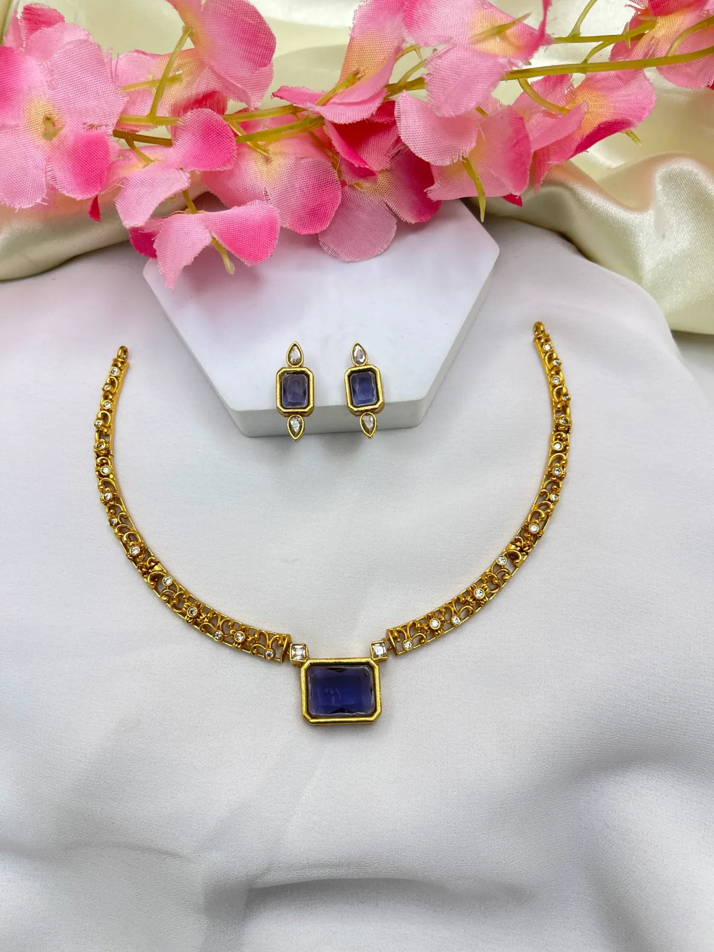 Vintage Ruby Charm Necklace-N264