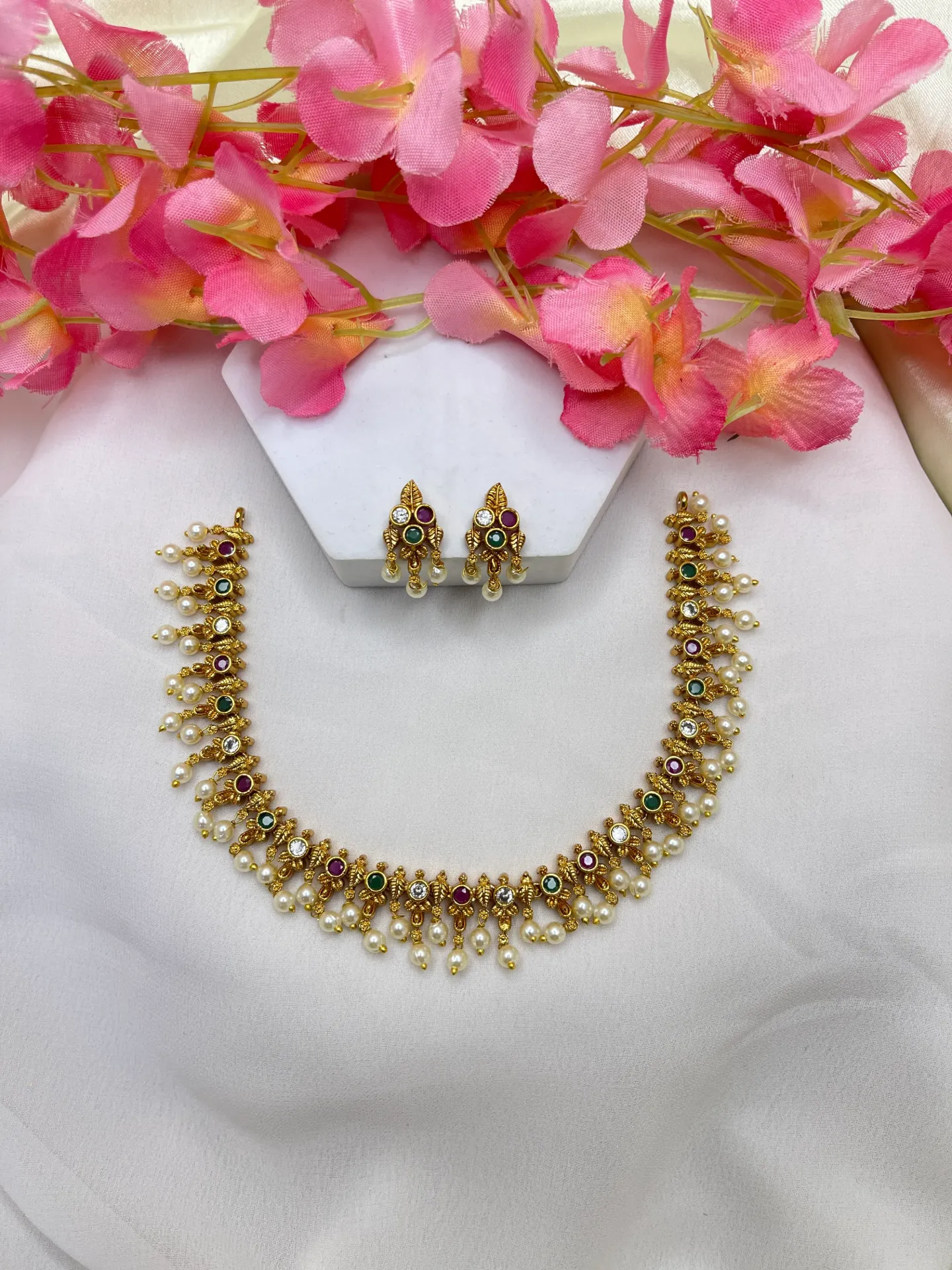 Multi Stone Necklace -N295