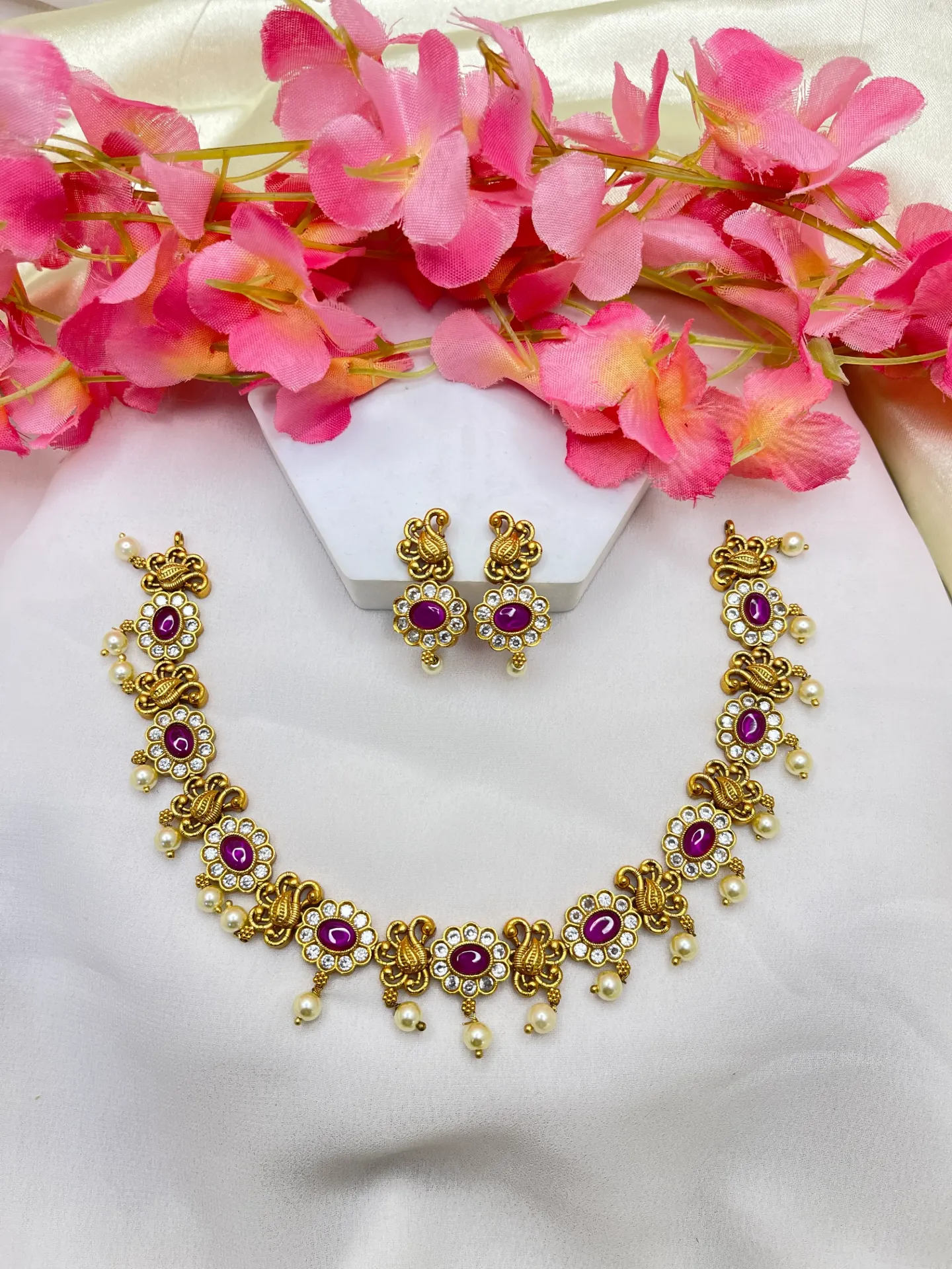 Peacock Design Necklace -N296