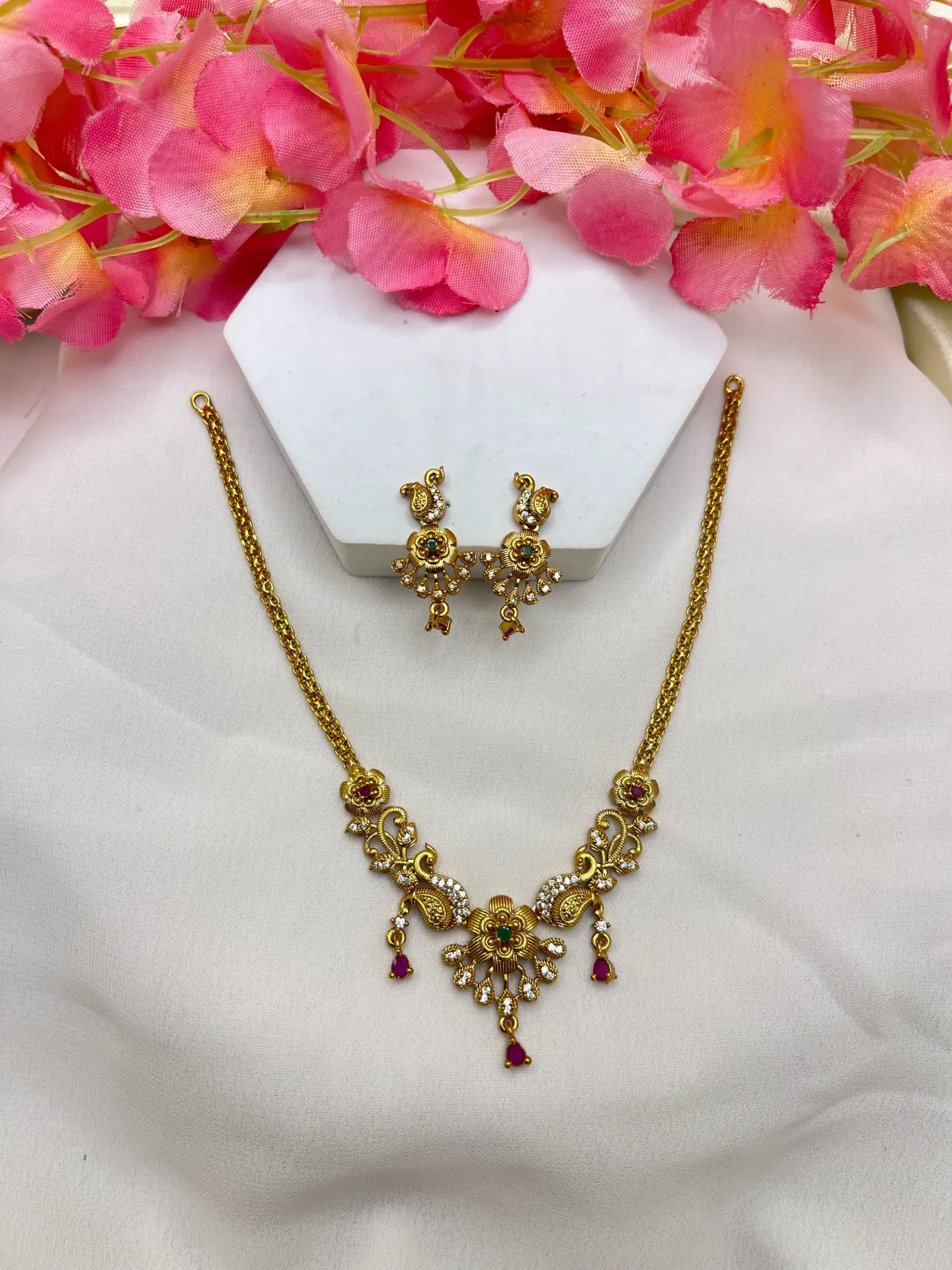 Peacock Design Necklace -N304