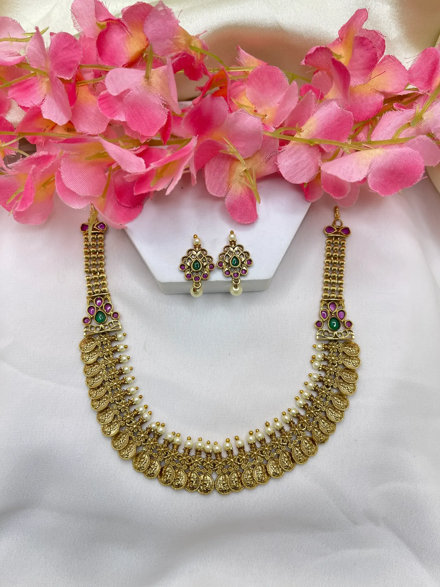 Multistone AD Necklace -N320